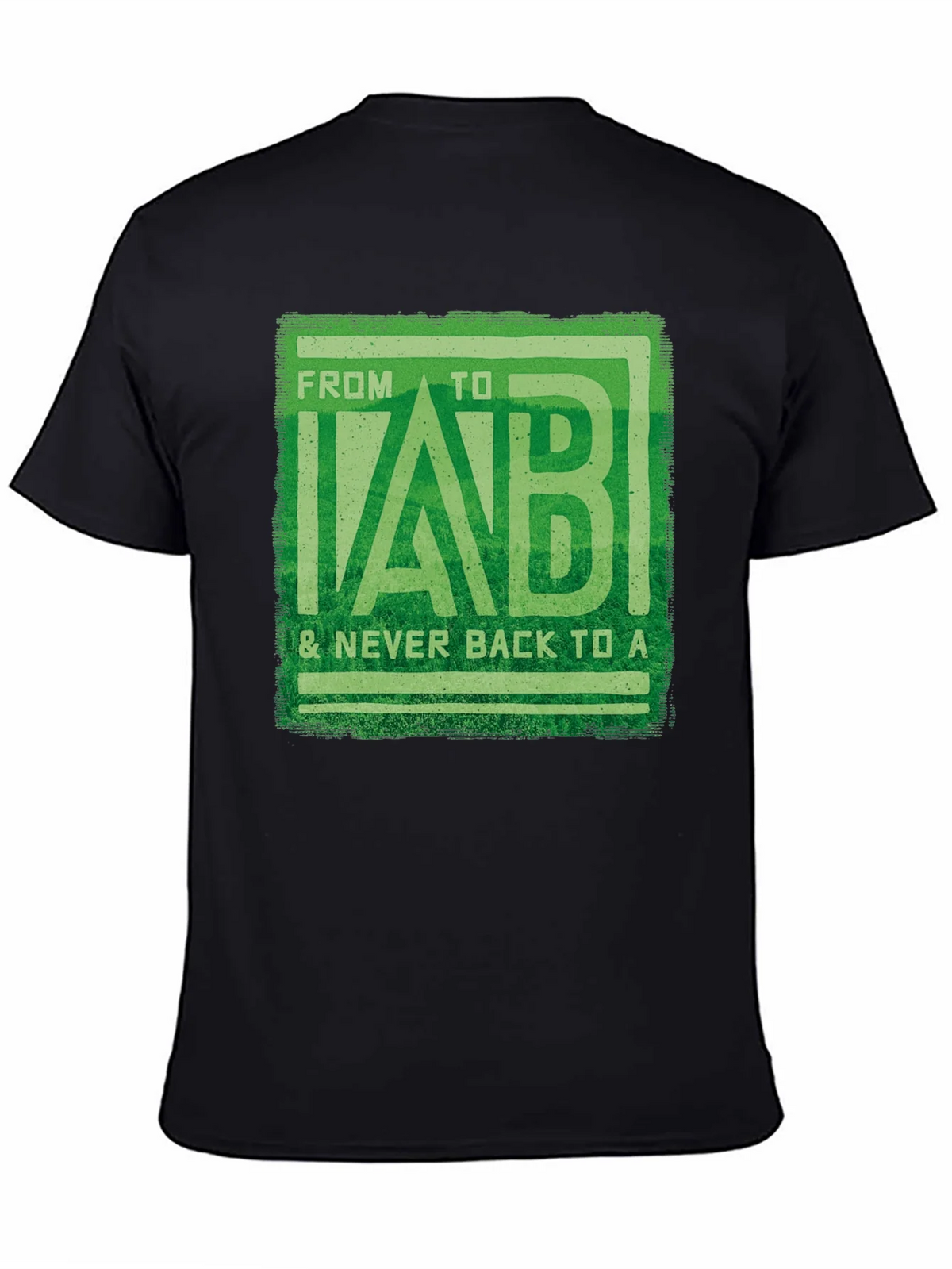 From B to LAB Mens Black T-Shirt