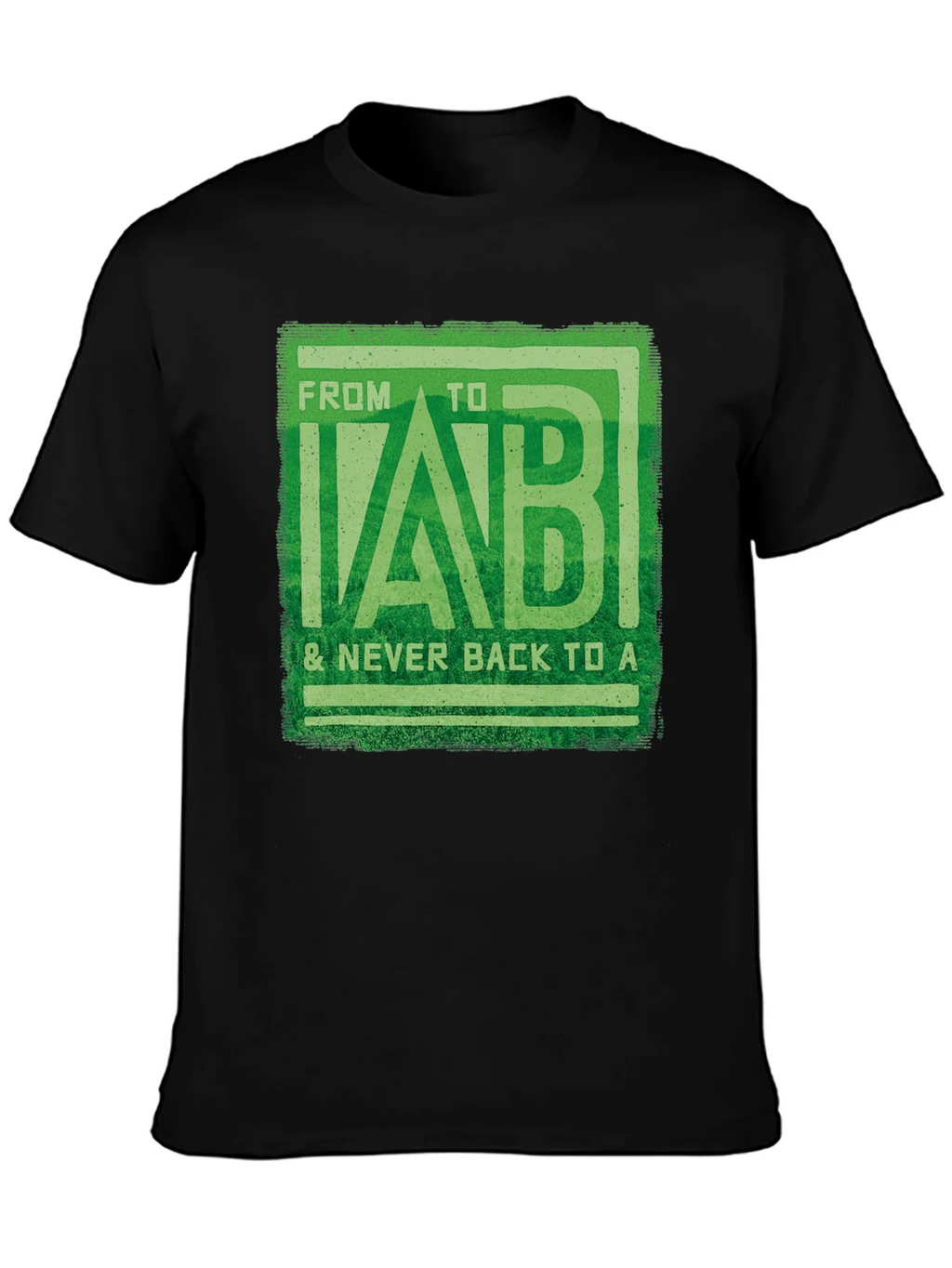 From B to LAB Mens Black T-Shirt