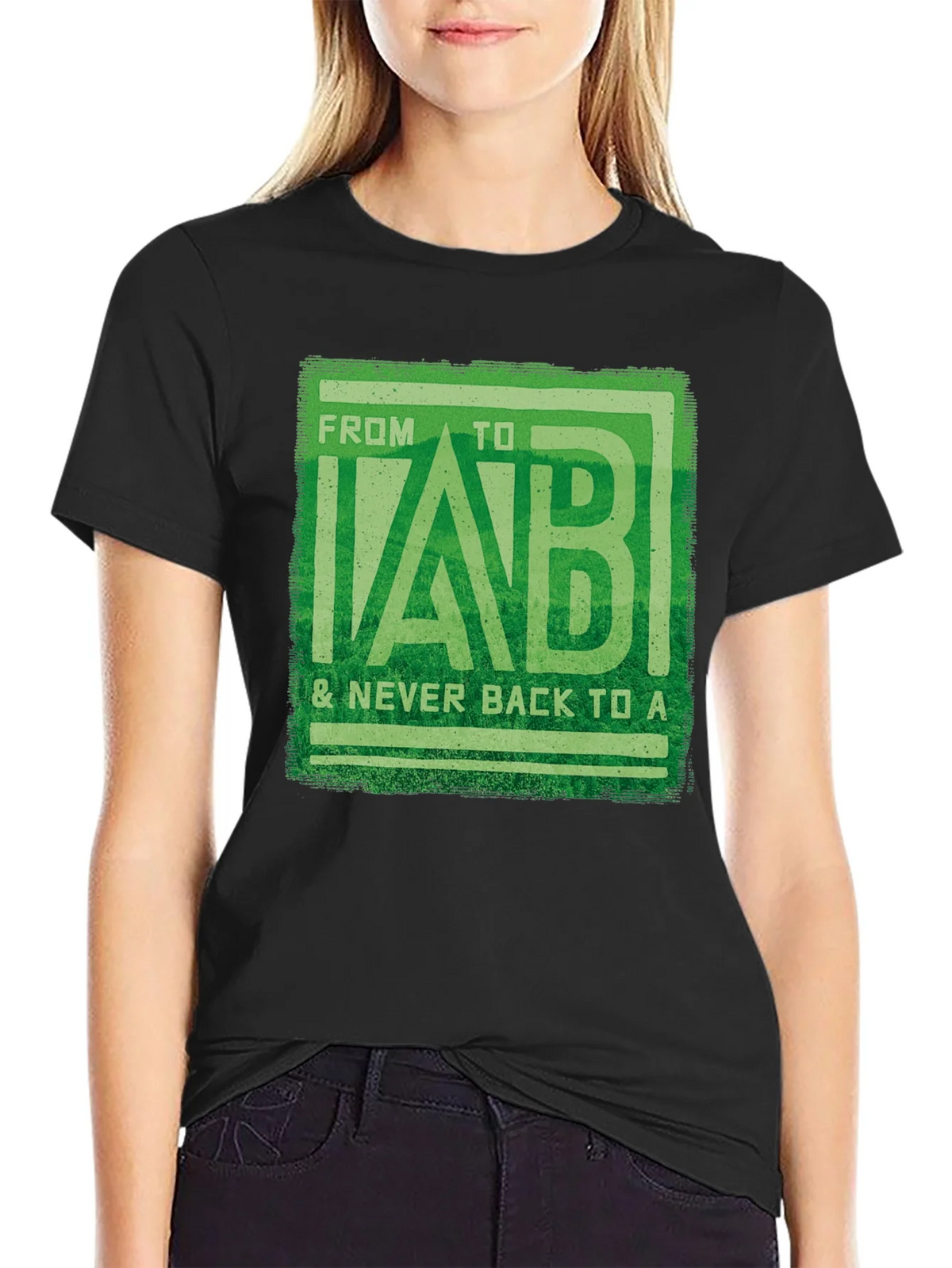 From B to LAB Mens Black T-Shirt