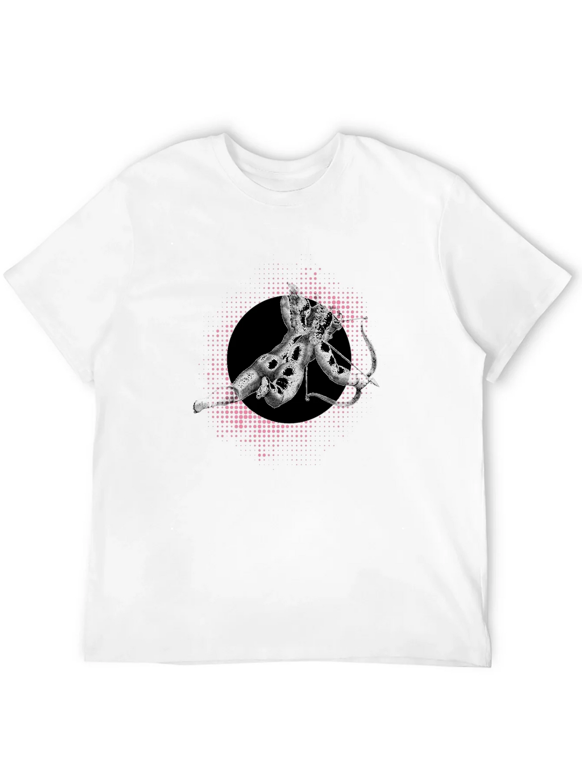 Abstract Graphic Tee - Stylish Mens Black T-Shirt