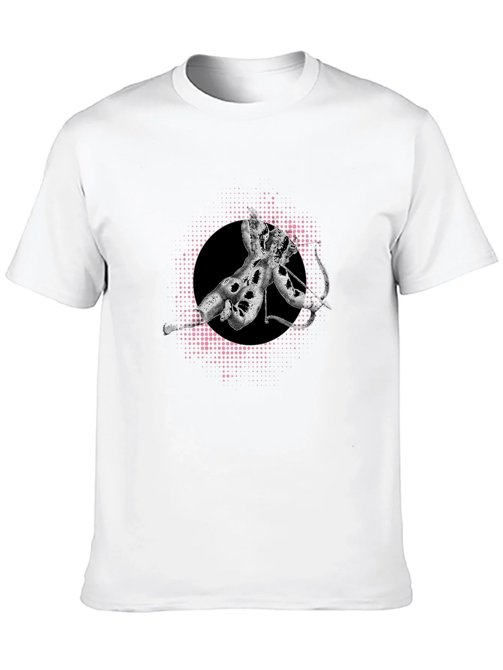 Abstract Graphic Tee - Stylish Mens Black T-Shirt