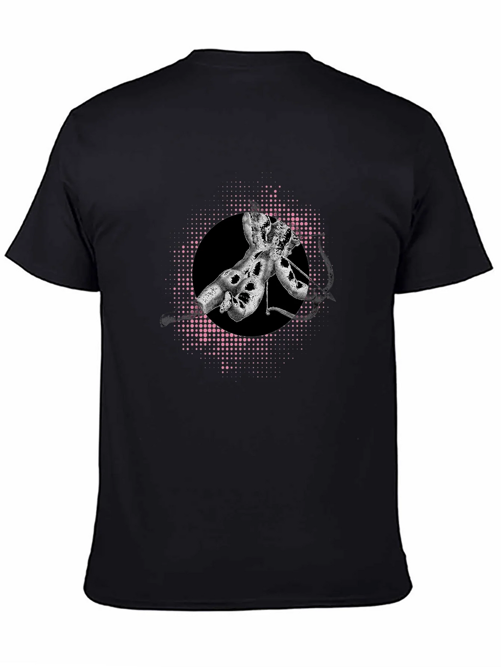 Abstract Graphic Tee - Stylish Mens Black T-Shirt