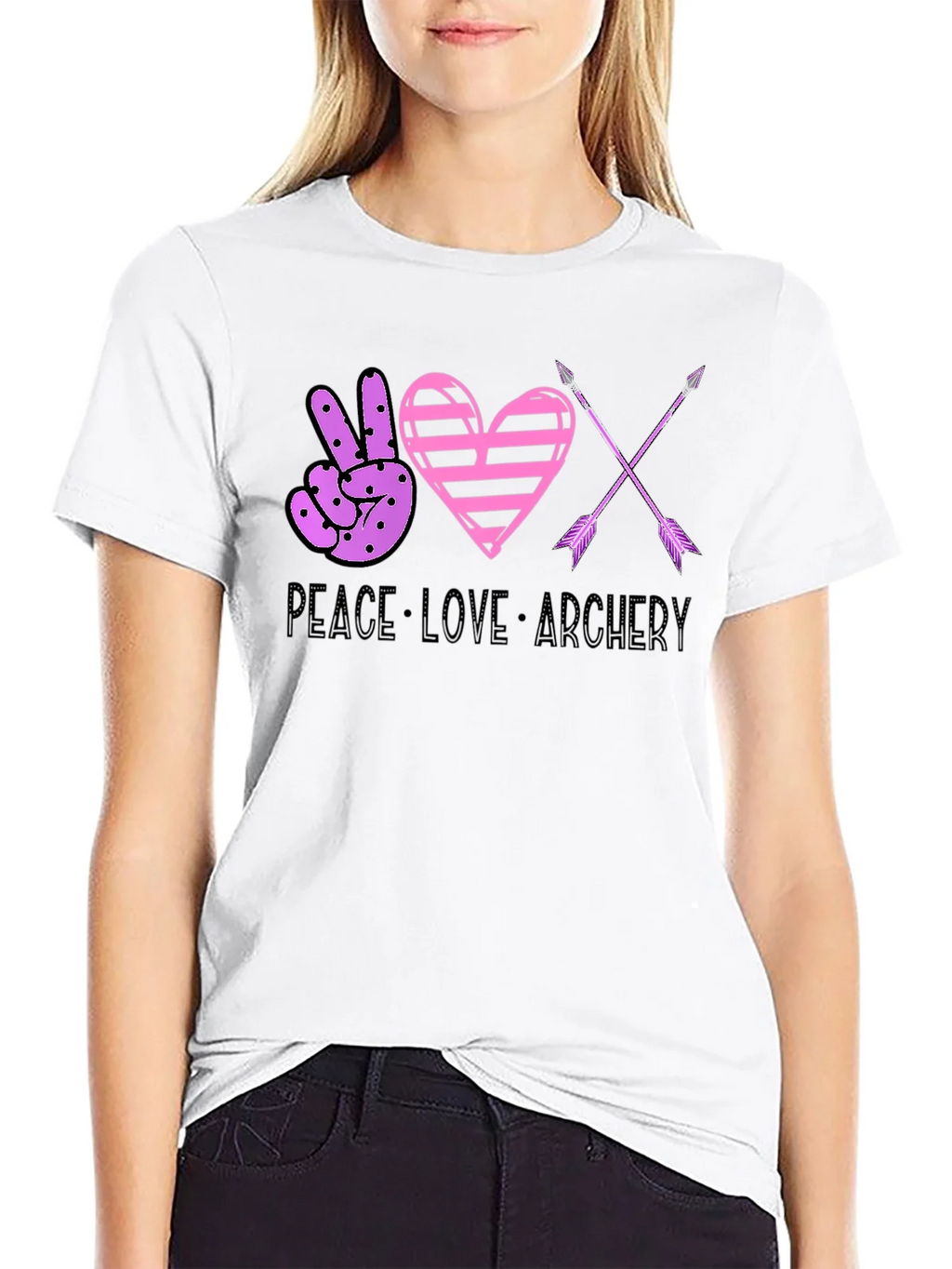 Peace Love Archery Graphic Tee