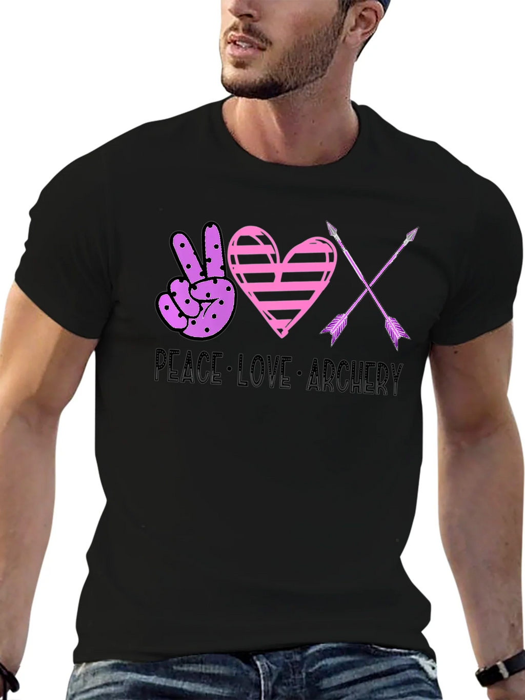 Peace Love Archery Graphic Tee