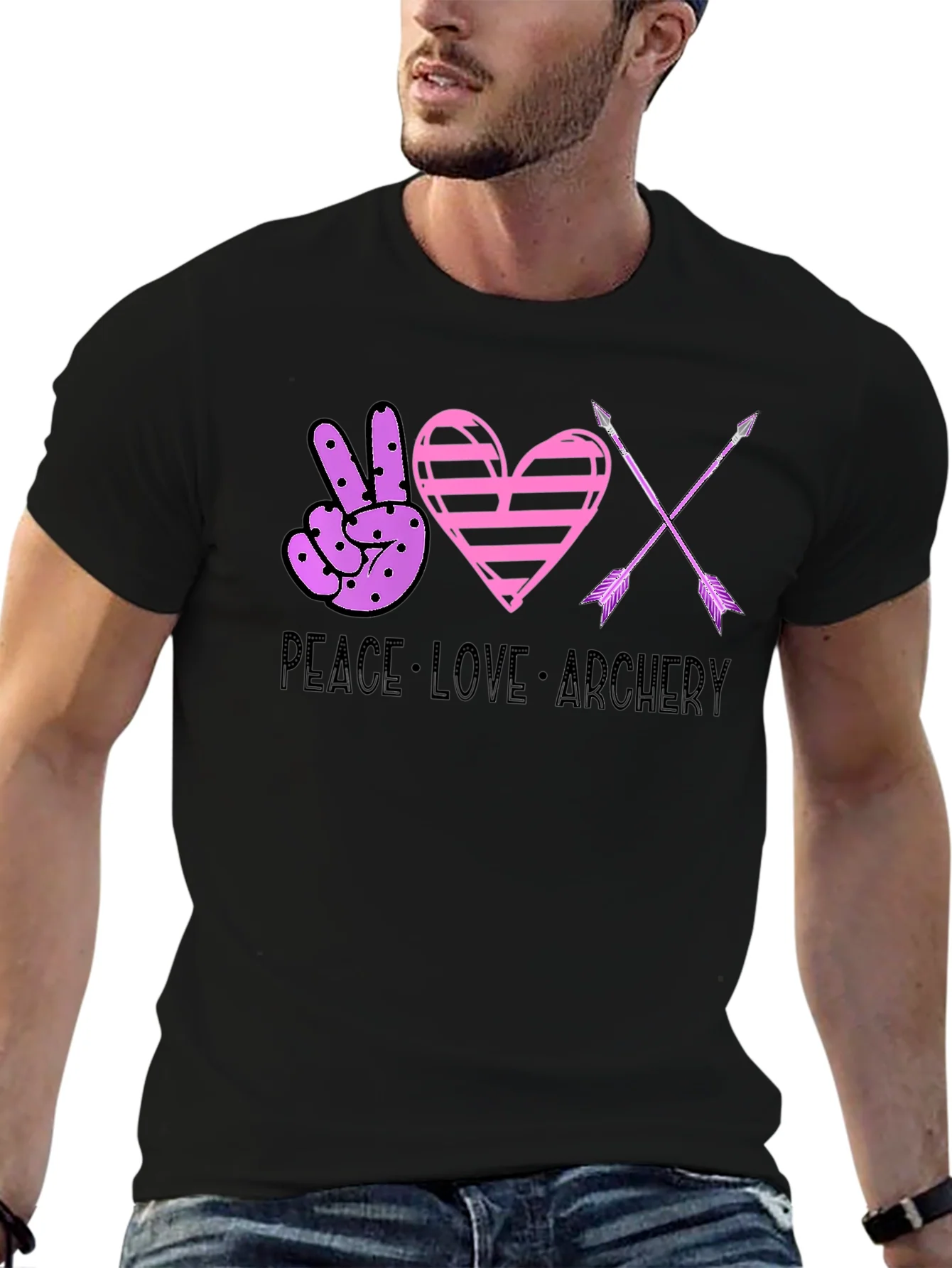 Peace Love Archery Graphic Tee