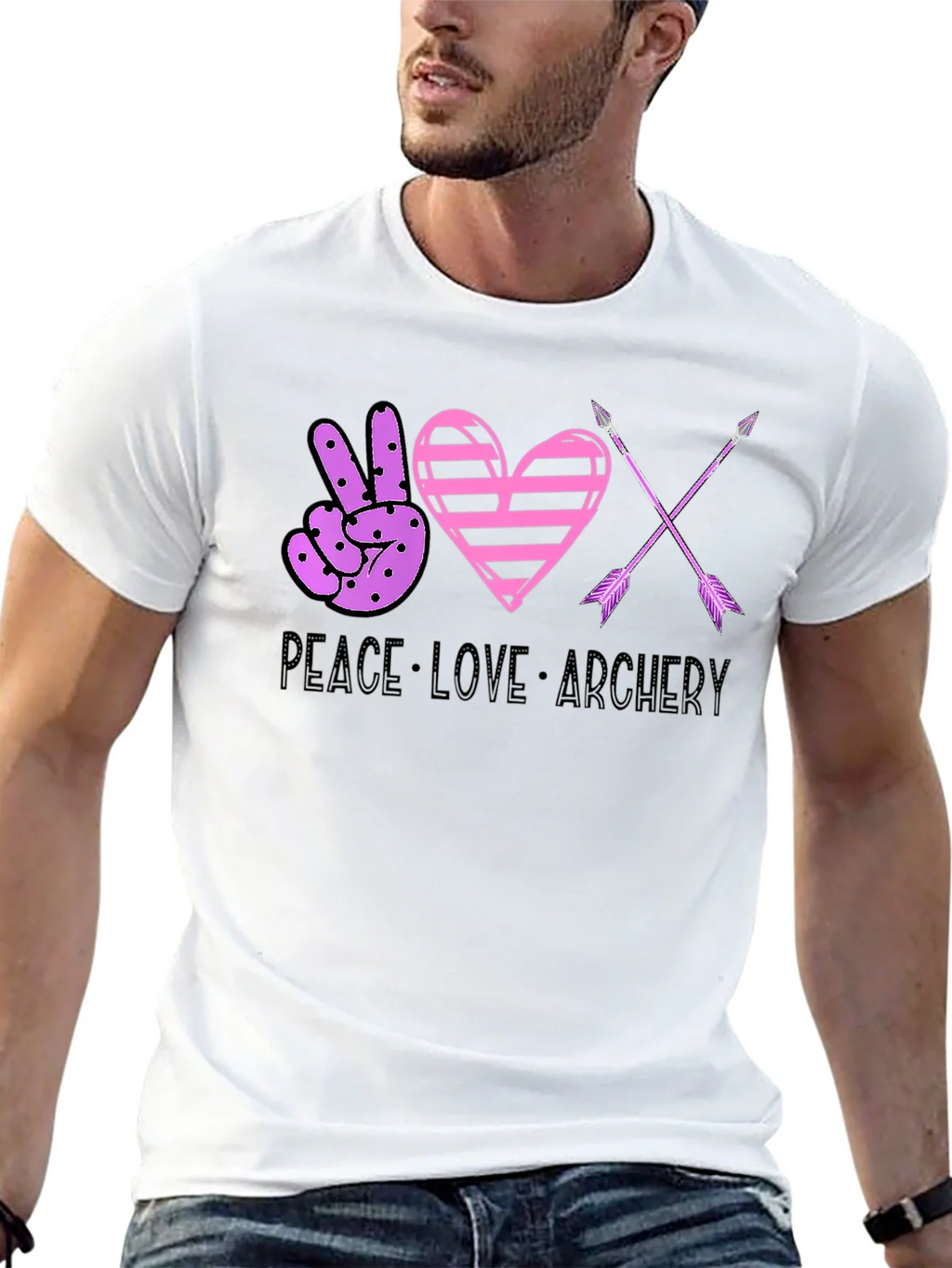 Peace Love Archery Graphic Tee