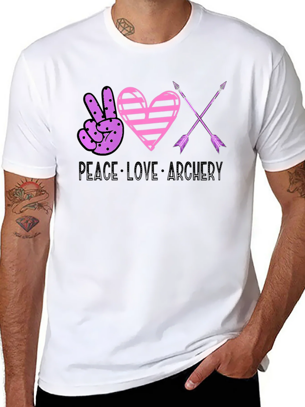 Peace Love Archery Graphic Tee
