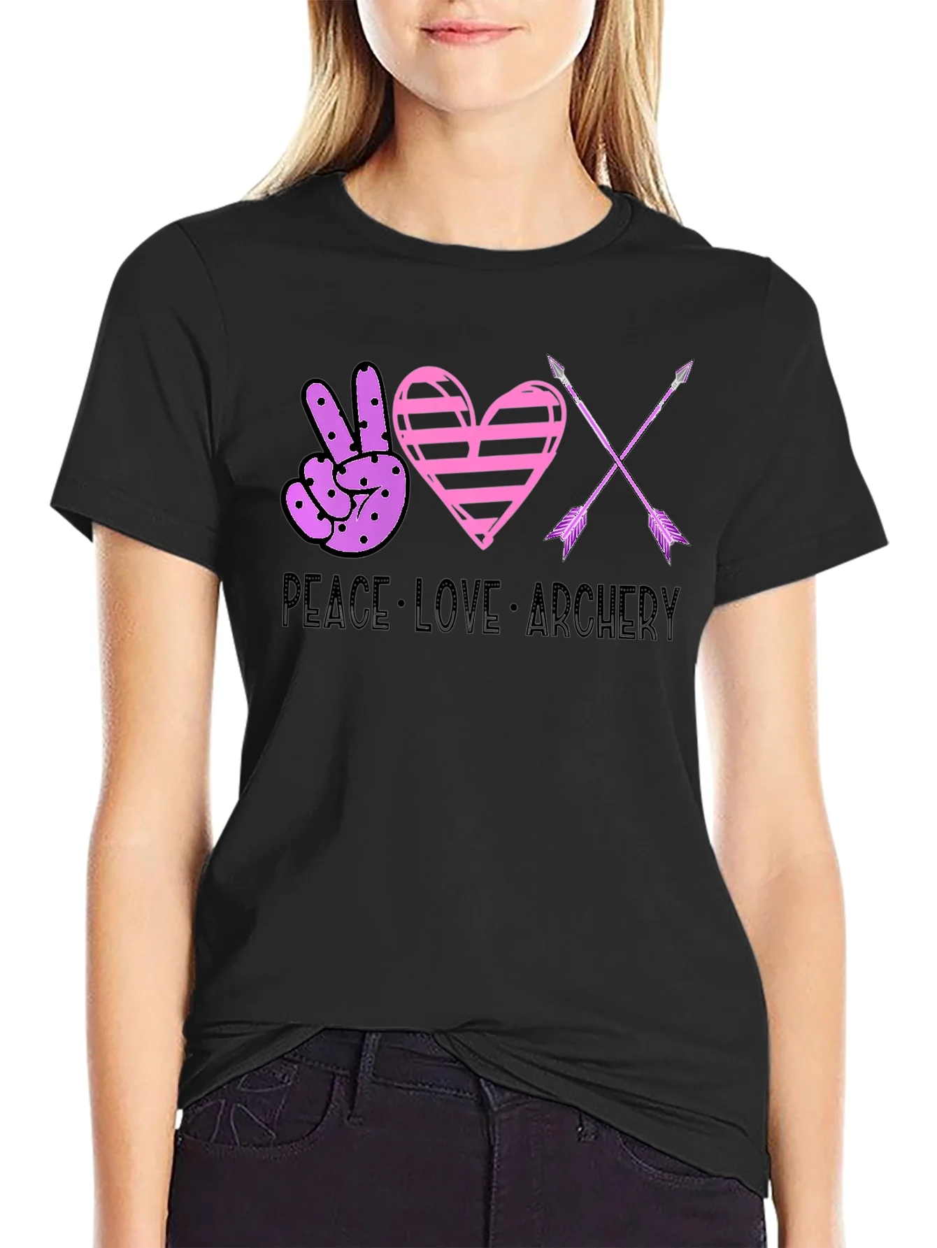 Peace Love Archery Graphic Tee