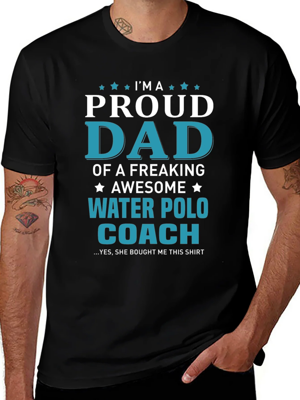 Proud Dad Water Polo Coach T-Shirt