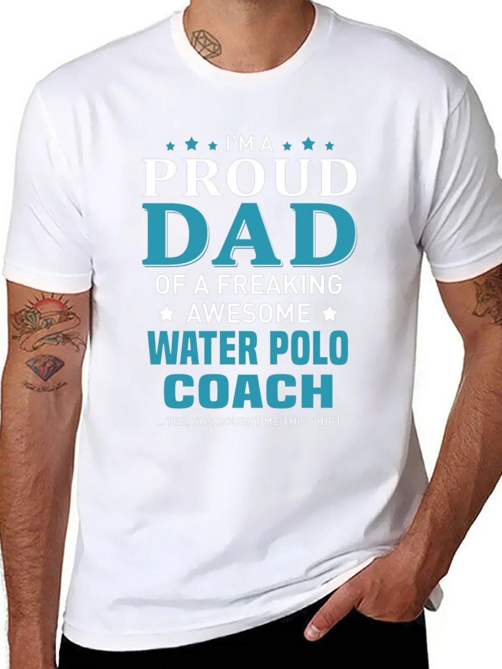 Proud Dad Water Polo Coach T-Shirt