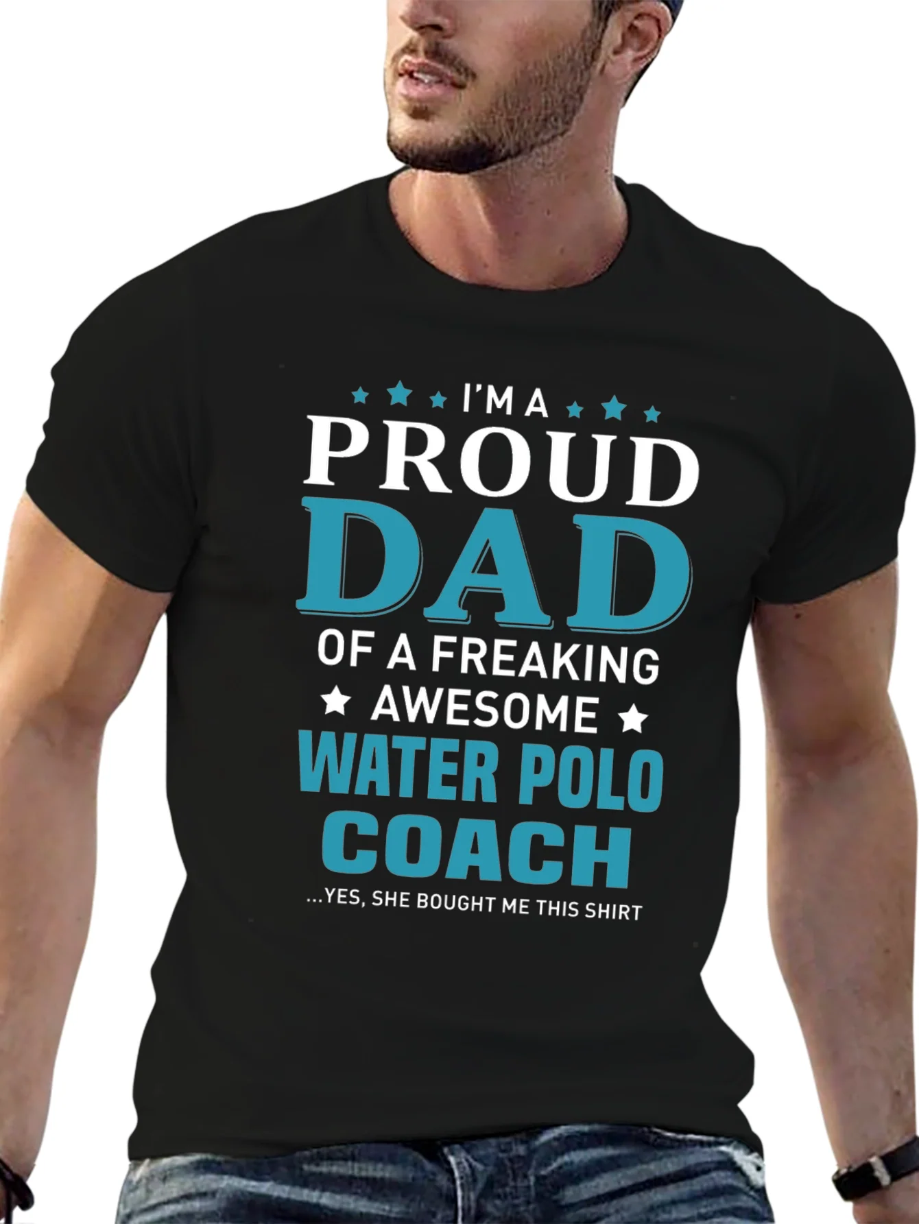 Proud Dad Water Polo Coach T-Shirt