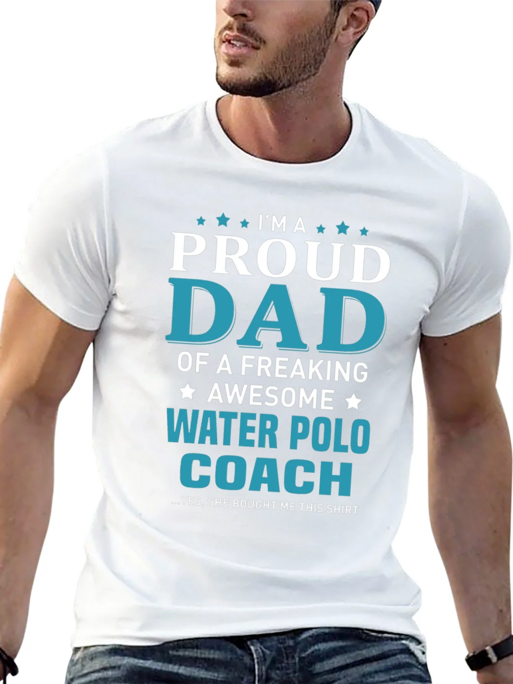 Proud Dad Water Polo Coach T-Shirt