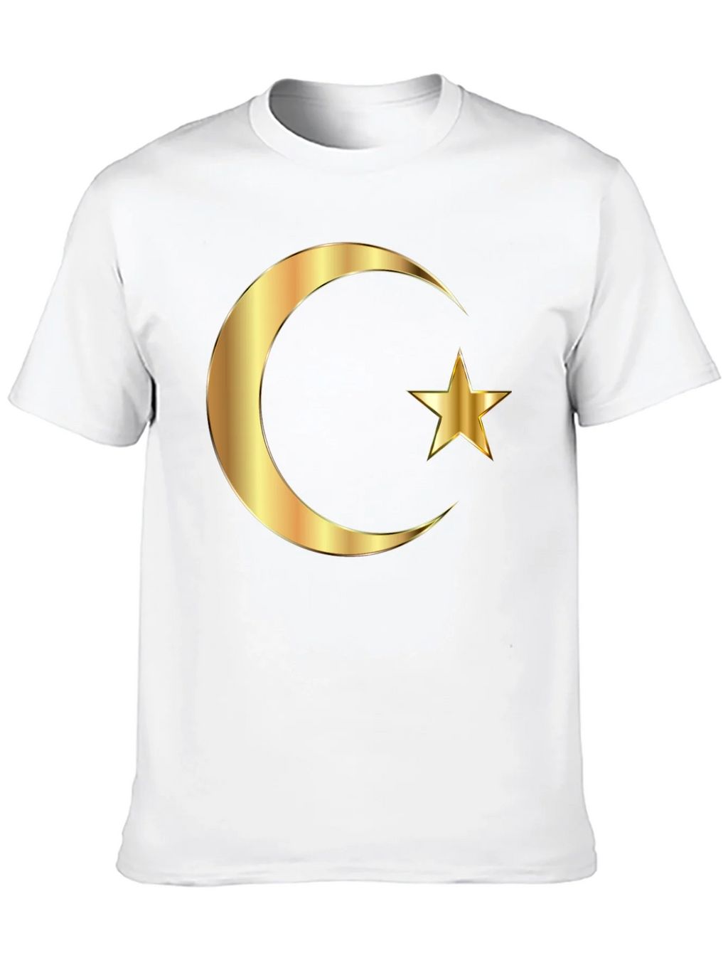 Islamic Crescent Star Graphic Tee - Black