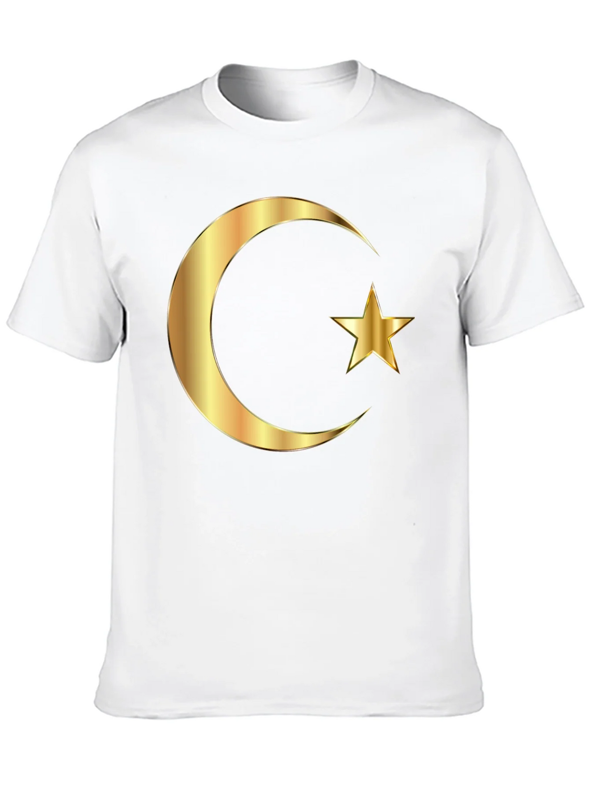Islamic Crescent Star Graphic Tee - Black