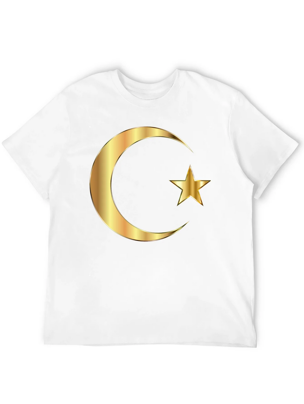 Islamic Crescent Star Graphic Tee - Black
