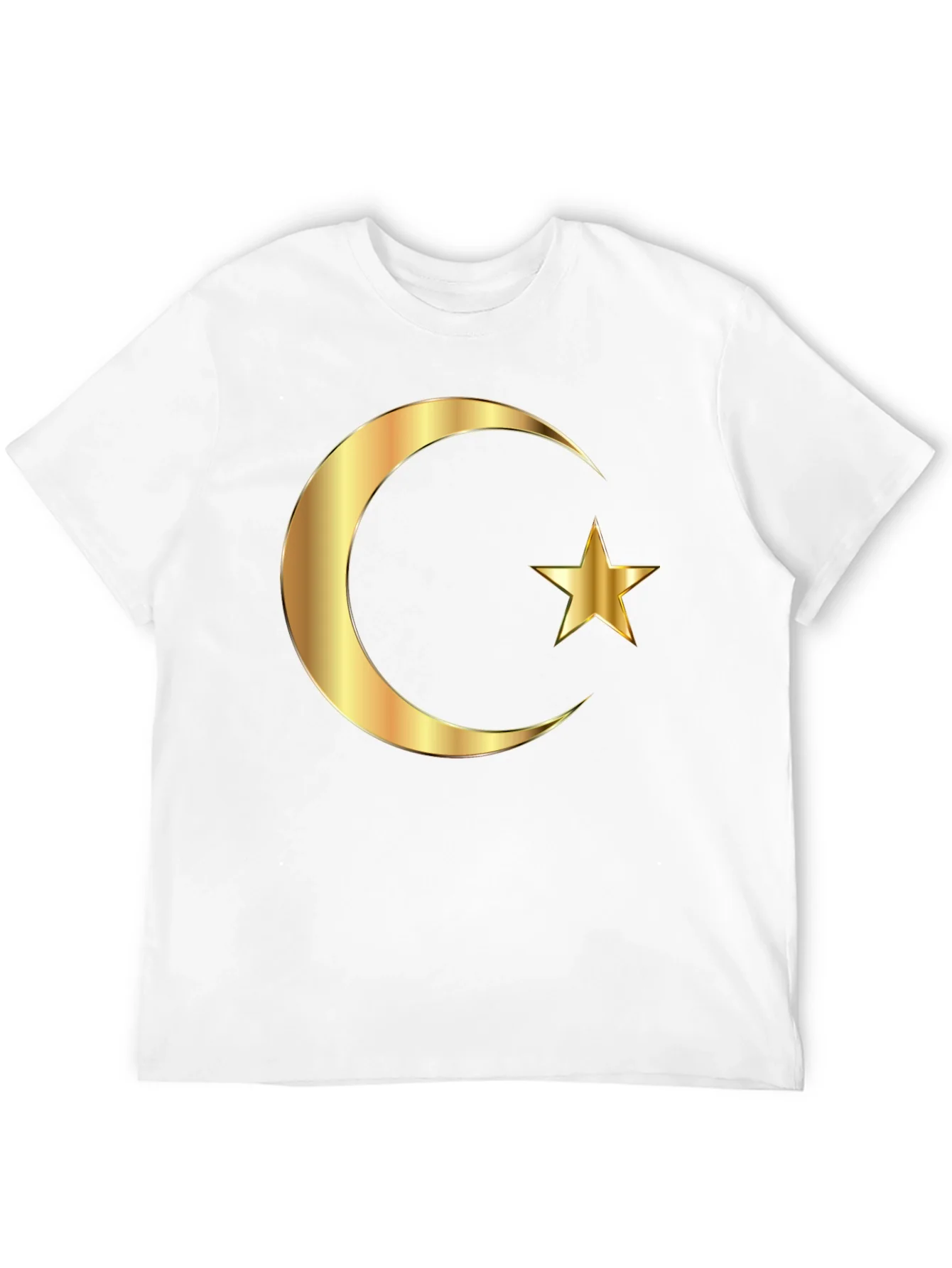 Islamic Crescent Star Graphic Tee - Black