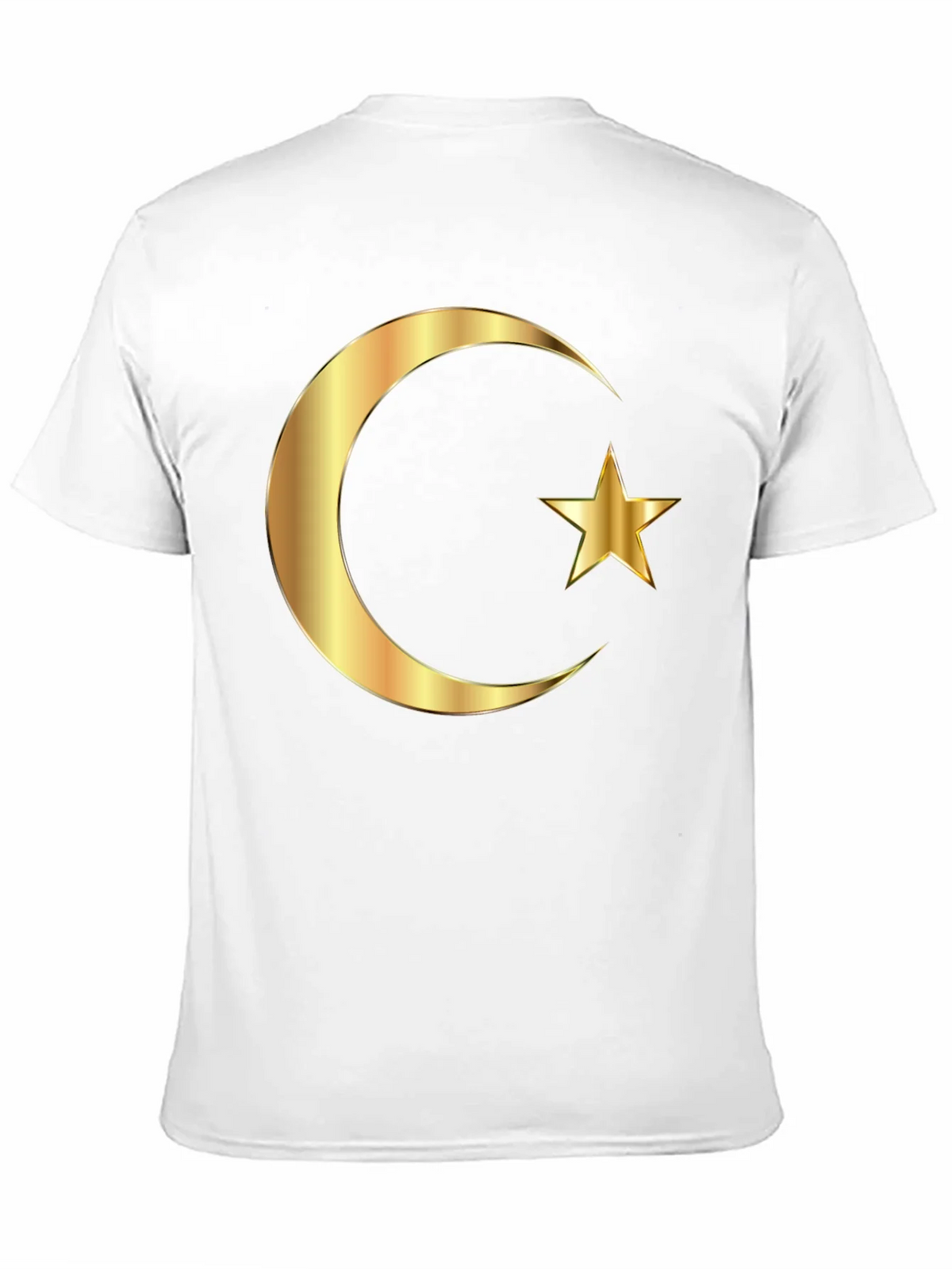 Islamic Crescent Star Graphic Tee - Black