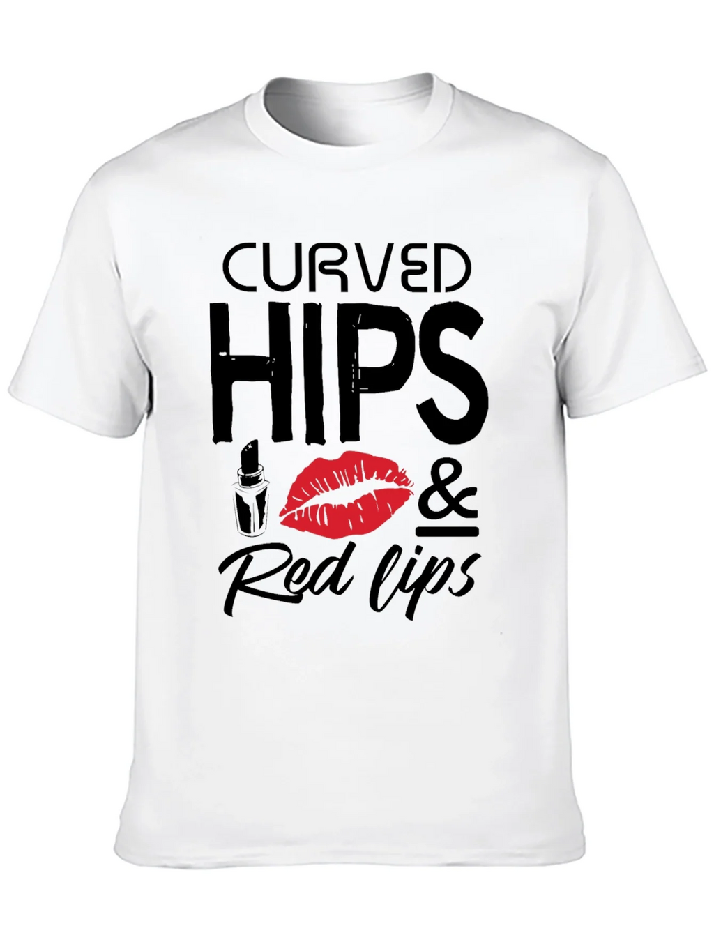 Curved Hips & Red Lips Graphic Tee
