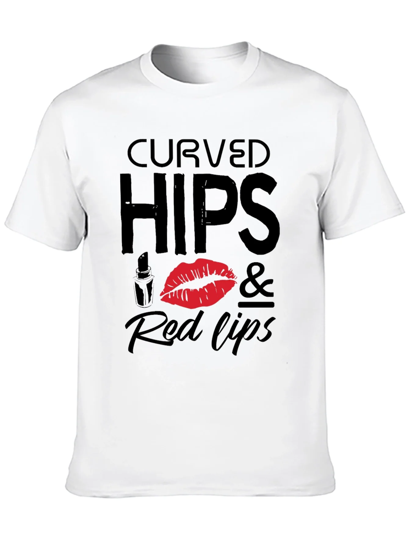 Curved Hips & Red Lips Graphic Tee
