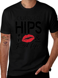 Curved Hips & Red Lips Graphic Tee