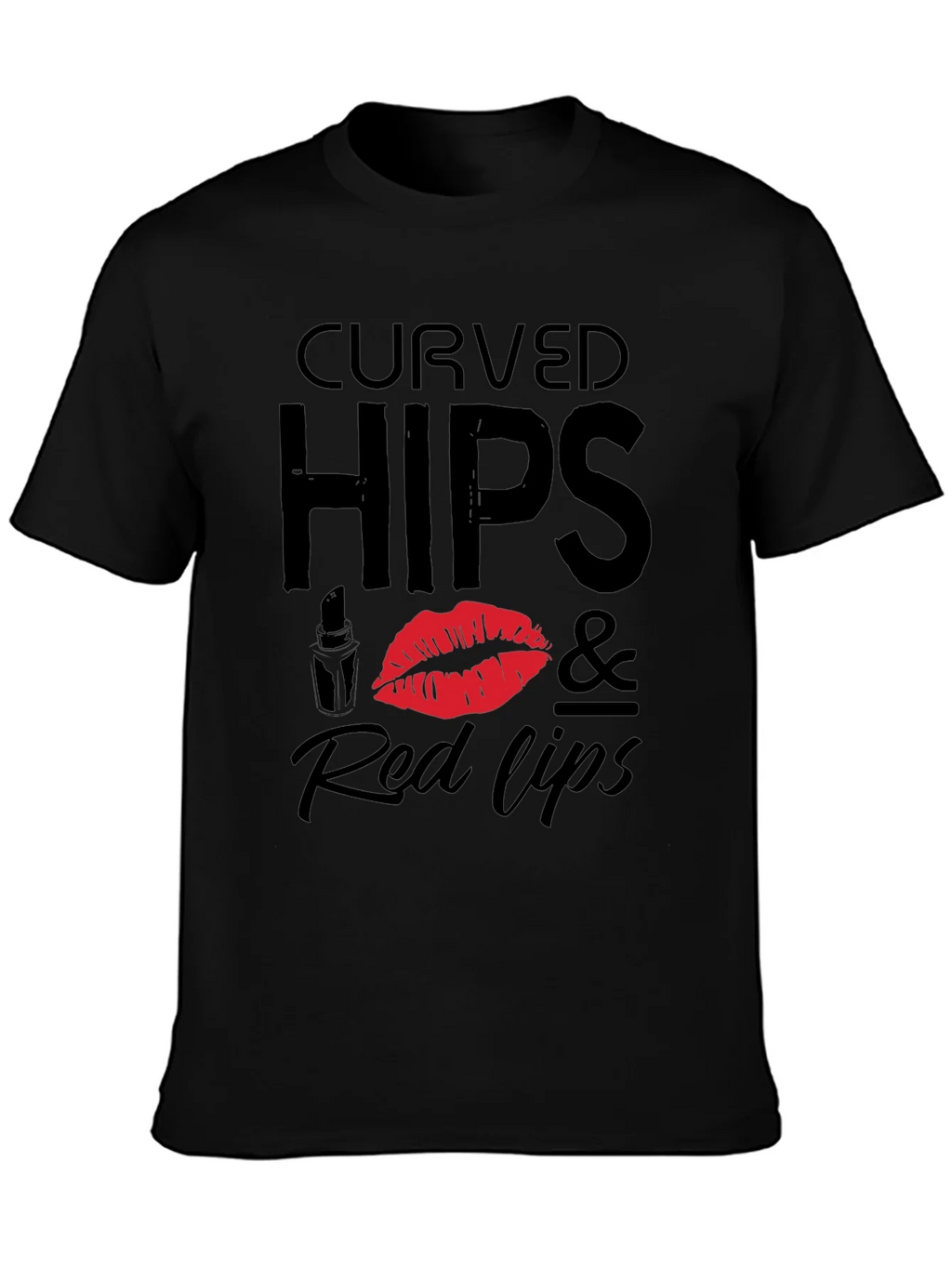Curved Hips & Red Lips Graphic Tee
