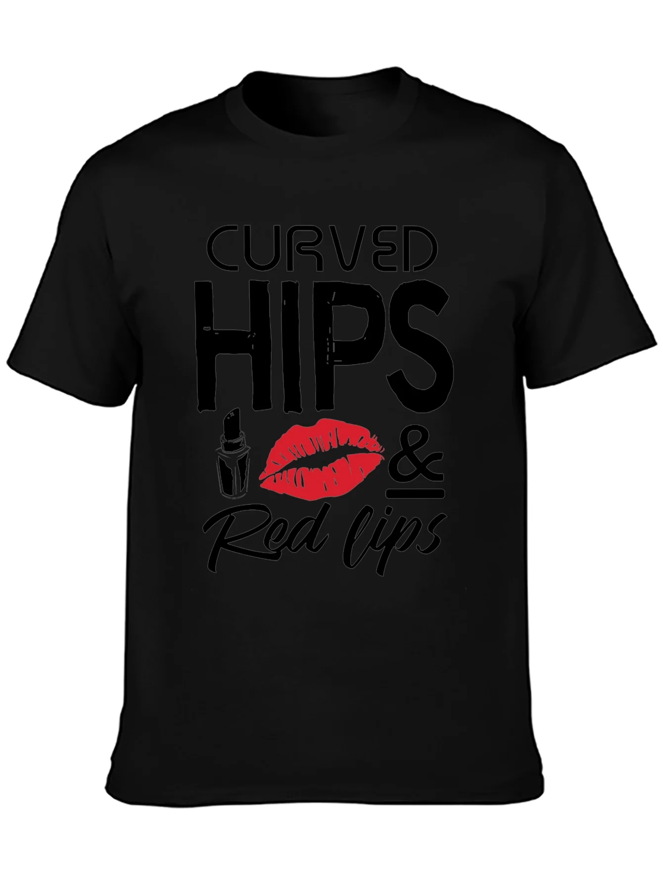 Curved Hips & Red Lips Graphic Tee