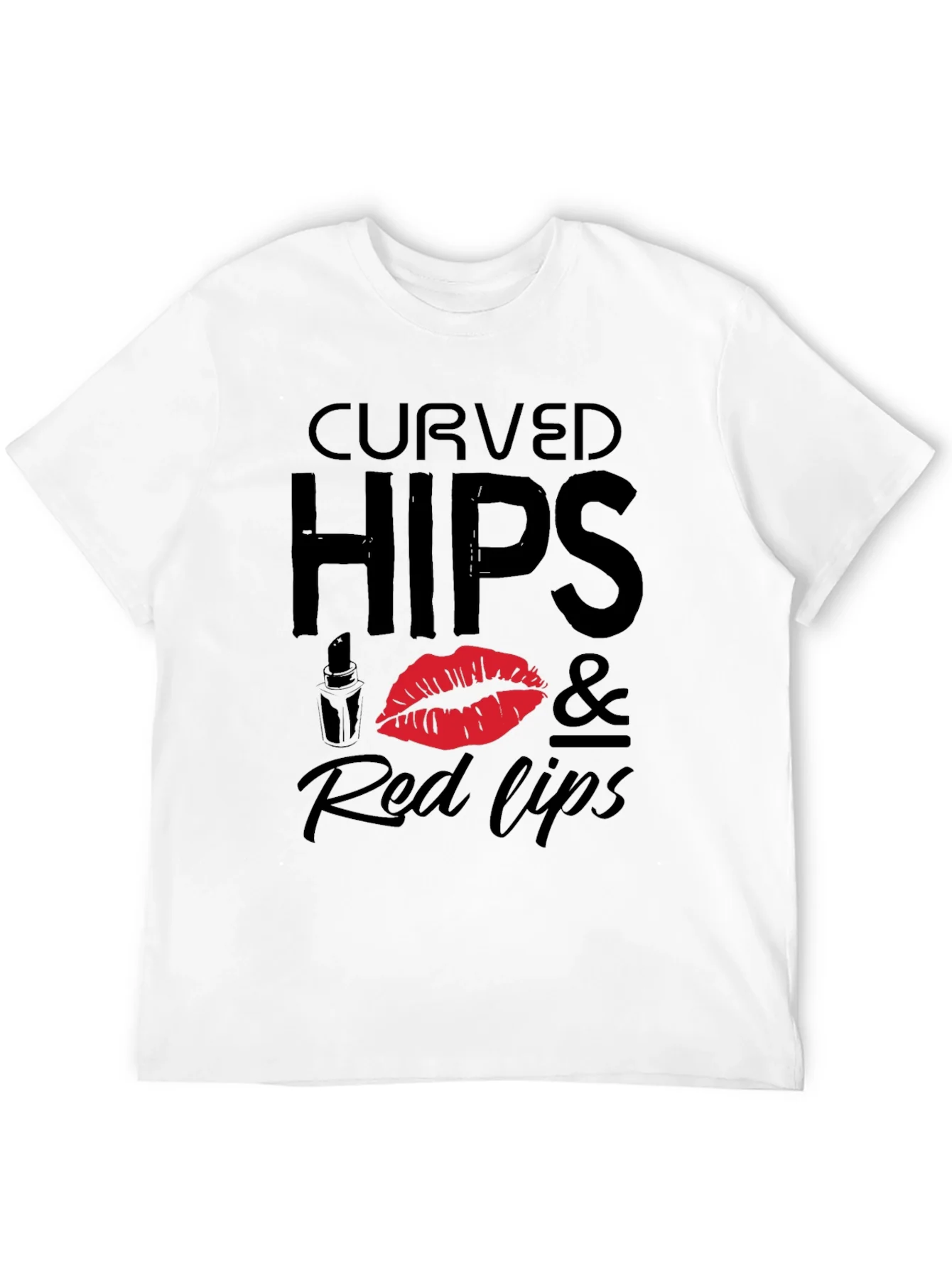 Curved Hips & Red Lips Graphic Tee