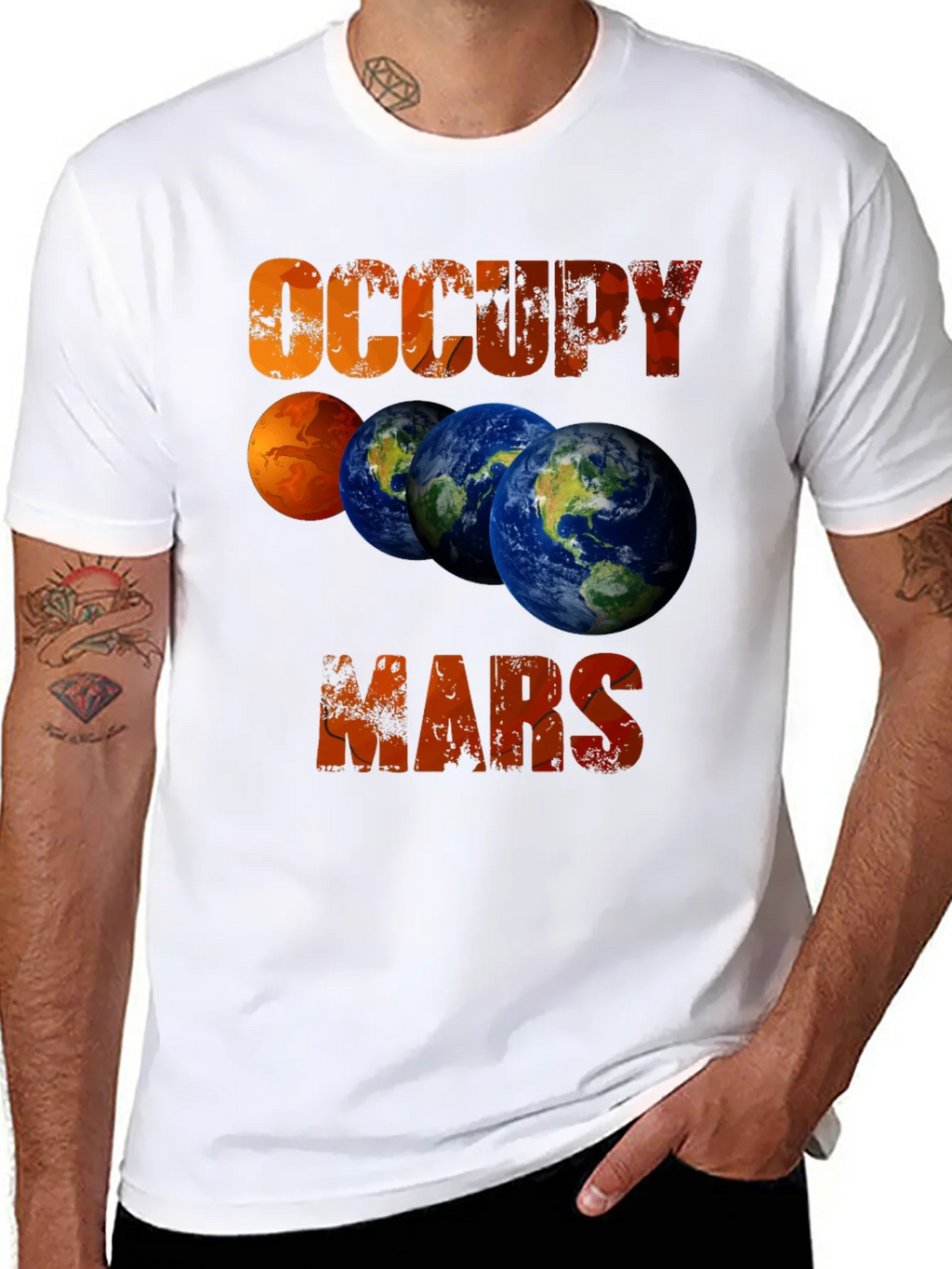 Occupy Mars T-Shirt - Planets & Space Design