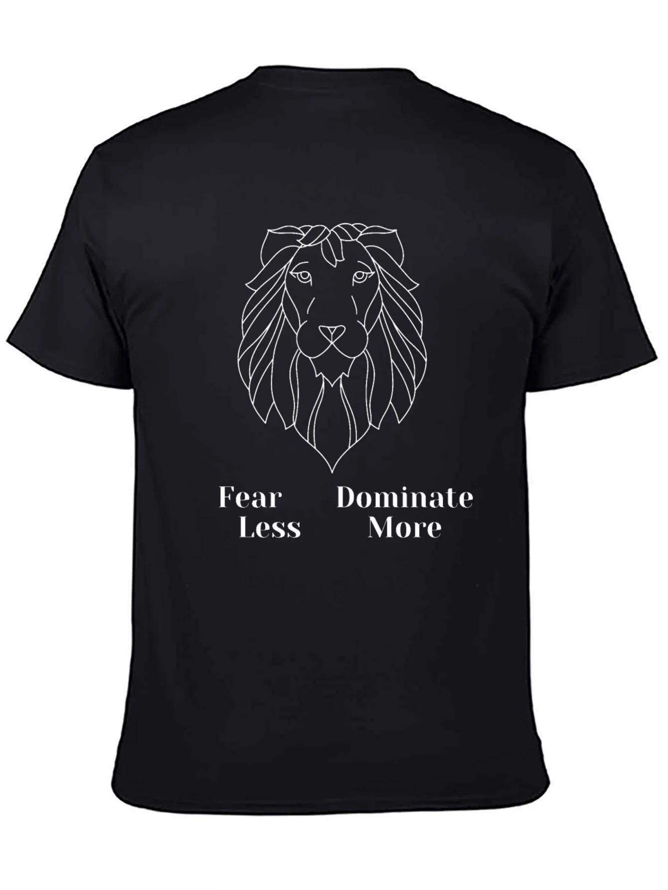 Fear Less Dominate More Graphic Tee - Black