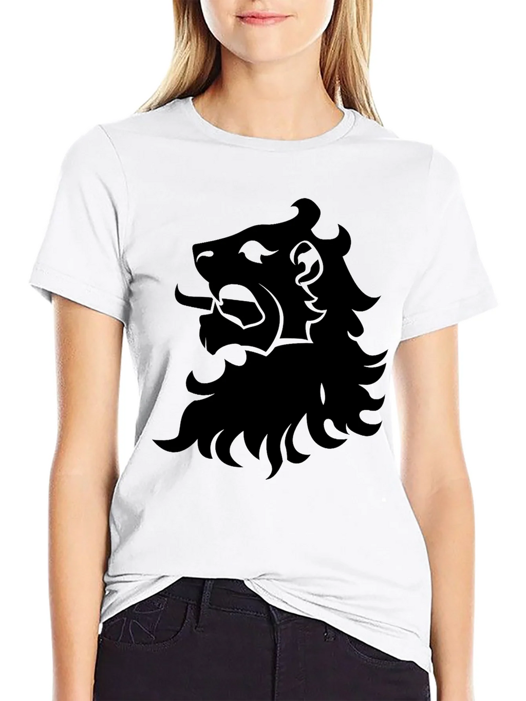 Black Lion Graphic T-Shirt - Bold Design