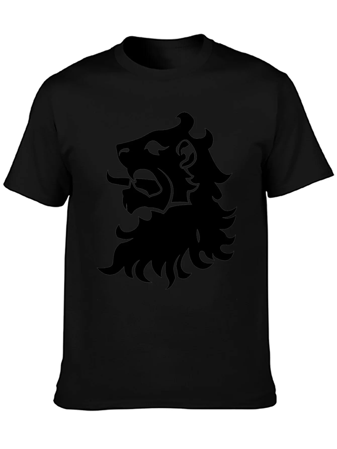 Black Lion Graphic T-Shirt - Bold Design