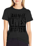 Animal Lives Matter Black T-Shirt