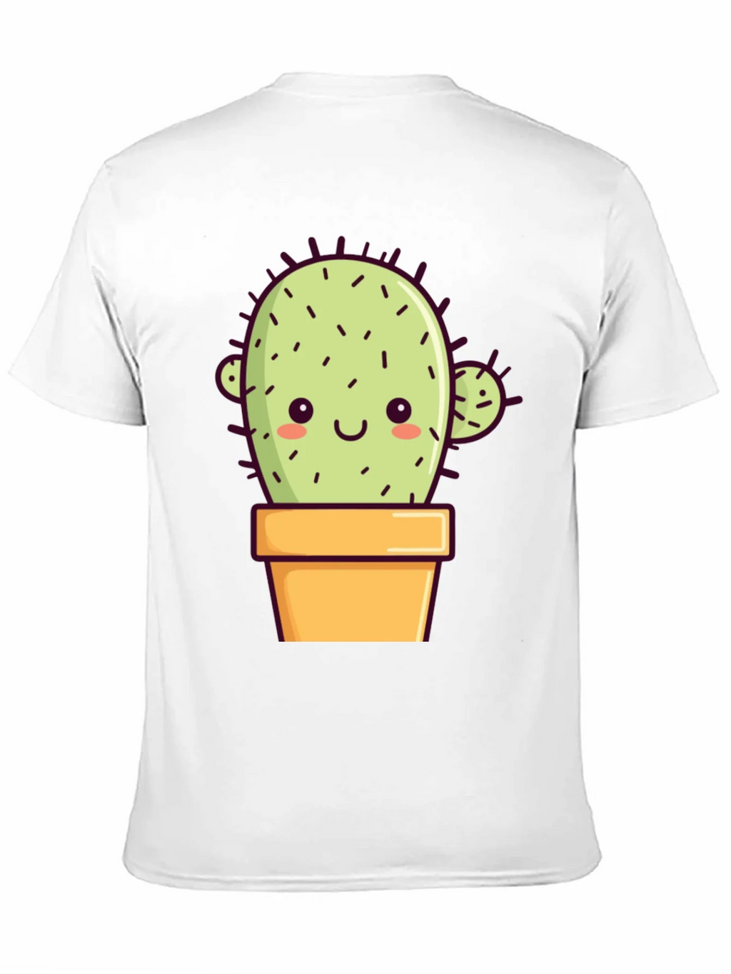 Cute Cactus T-Shirt - Black Cotton Tee