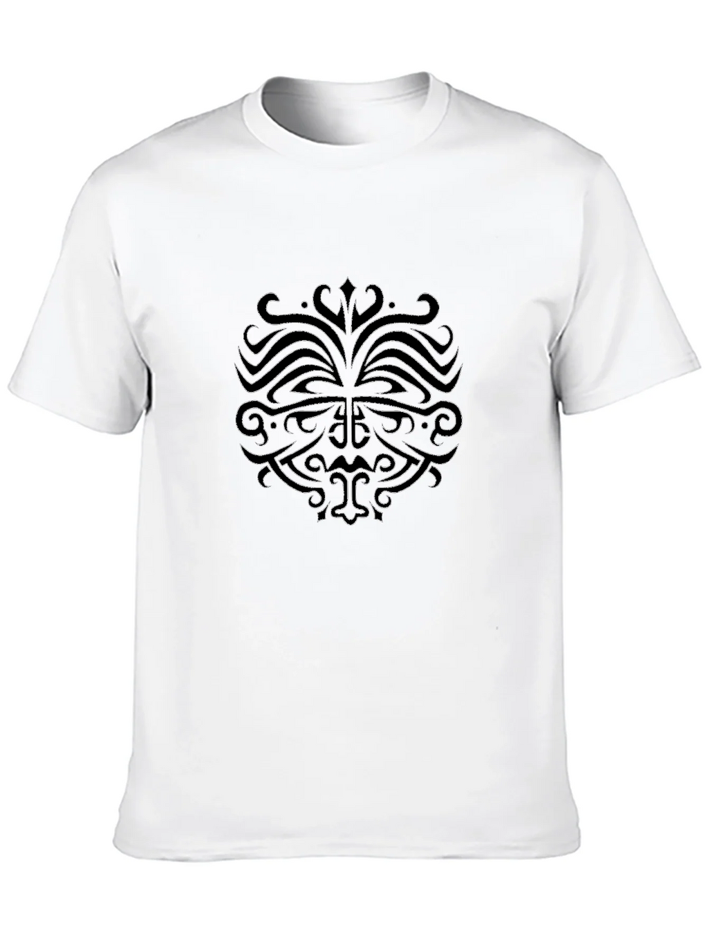 Black T-Shirt with Tribal Inspired Design