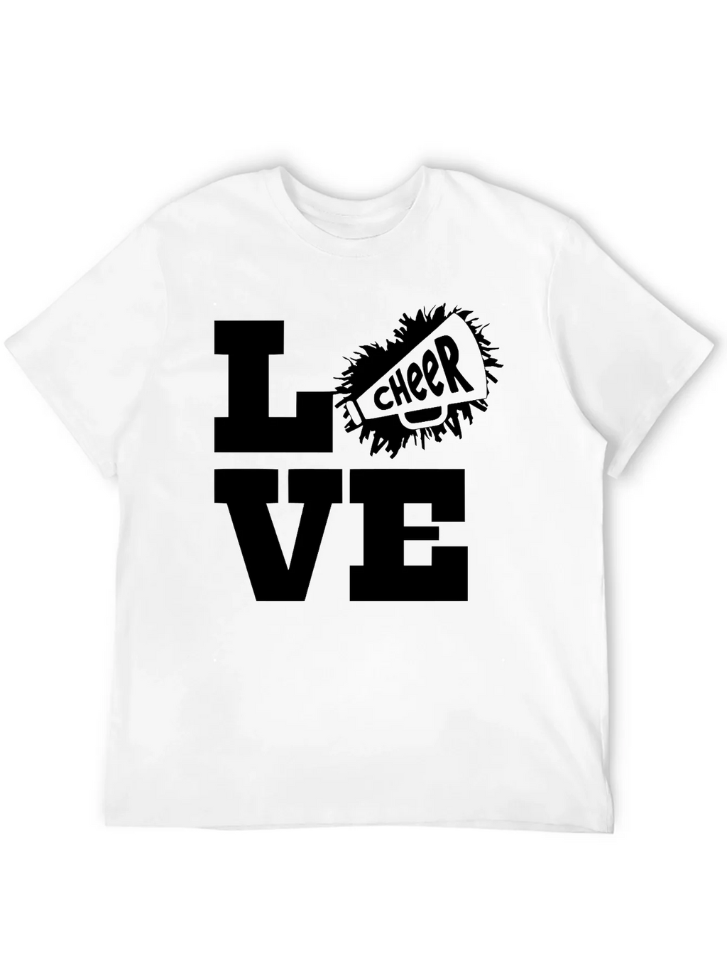 Love Cheer T-Shirt - Black Graphic Tee