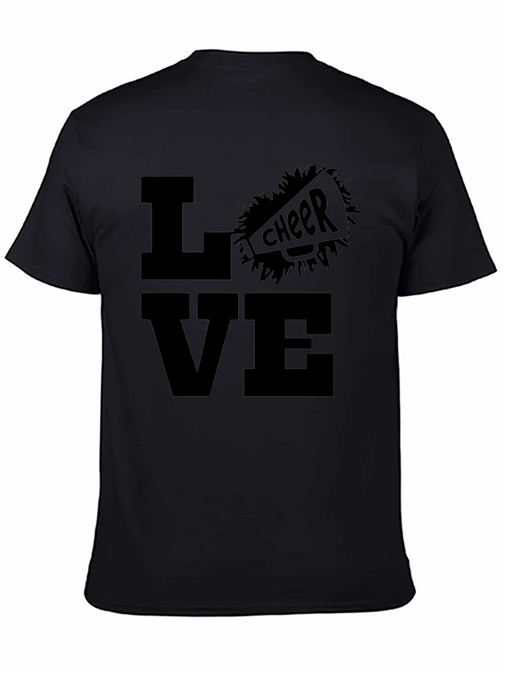 Love Cheer T-Shirt - Black Graphic Tee