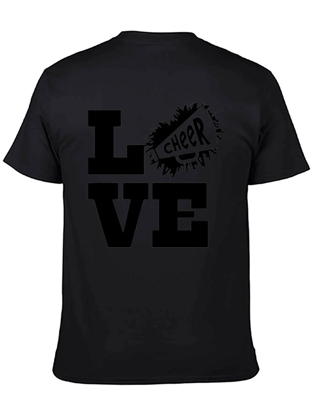 Love Cheer T-Shirt - Black Graphic Tee