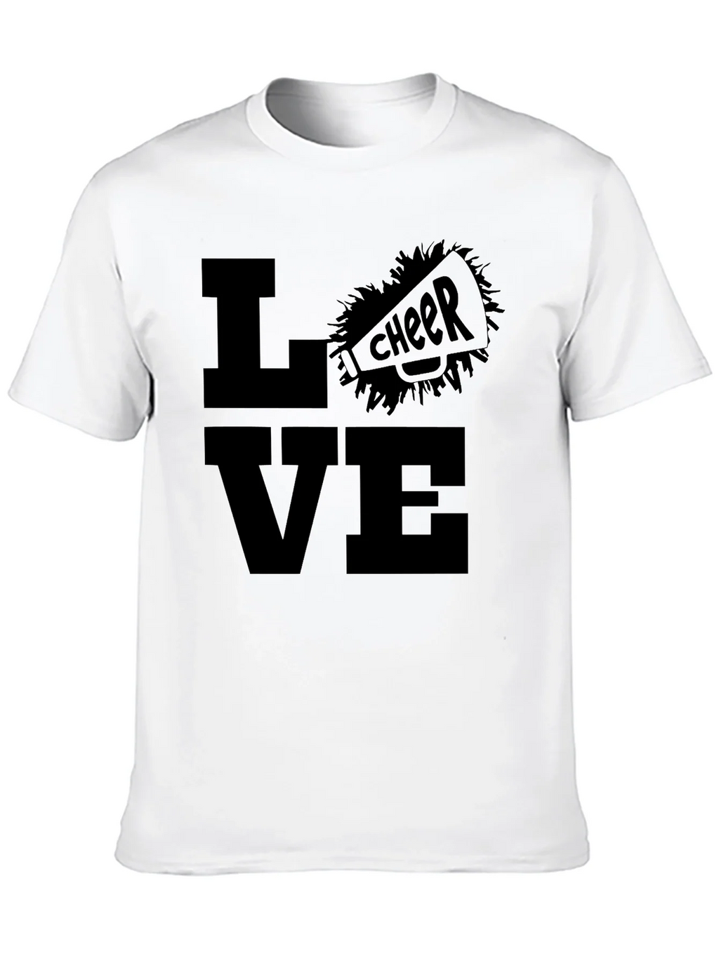Love Cheer T-Shirt - Black Graphic Tee