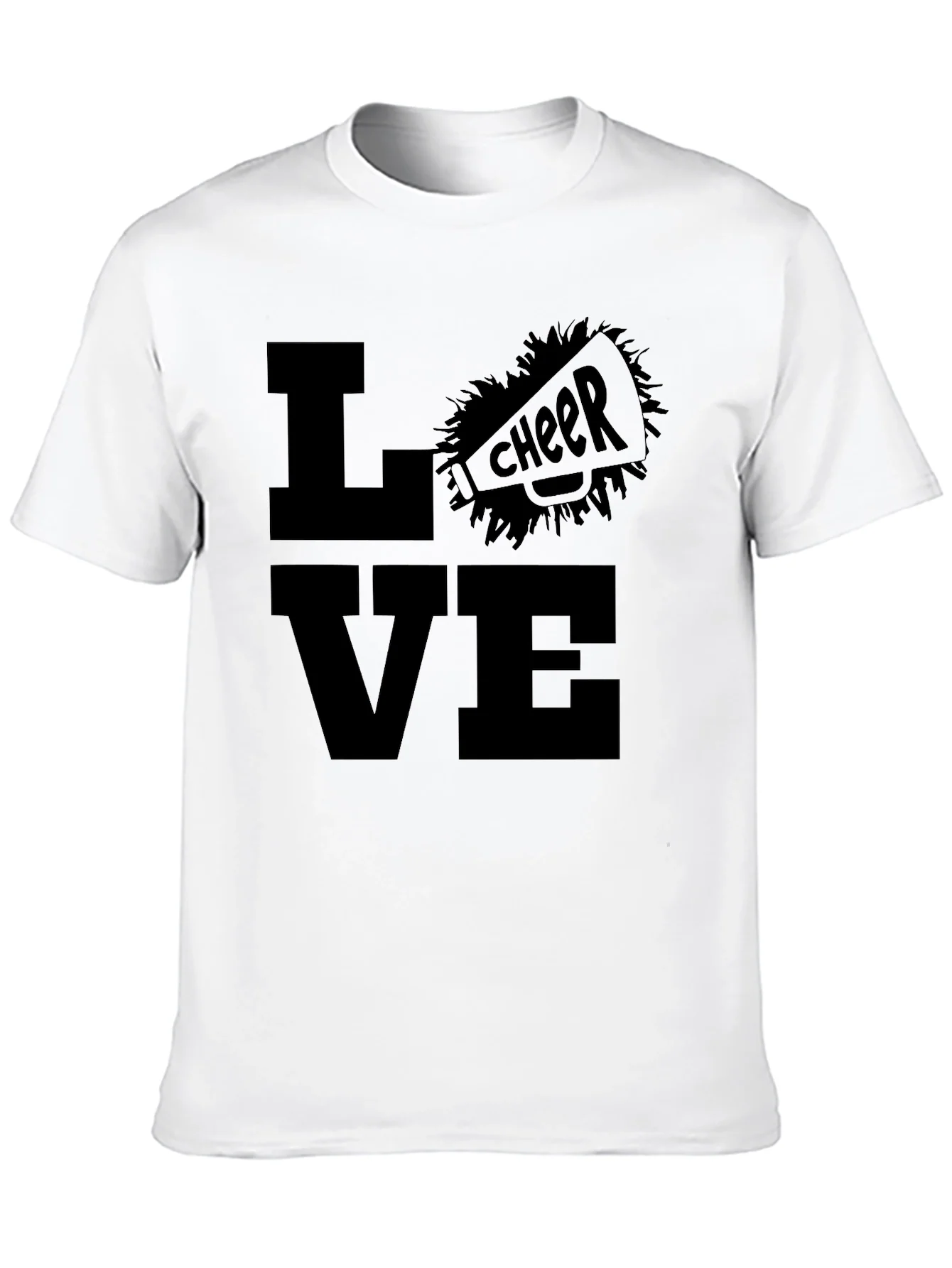 Love Cheer T-Shirt - Black Graphic Tee