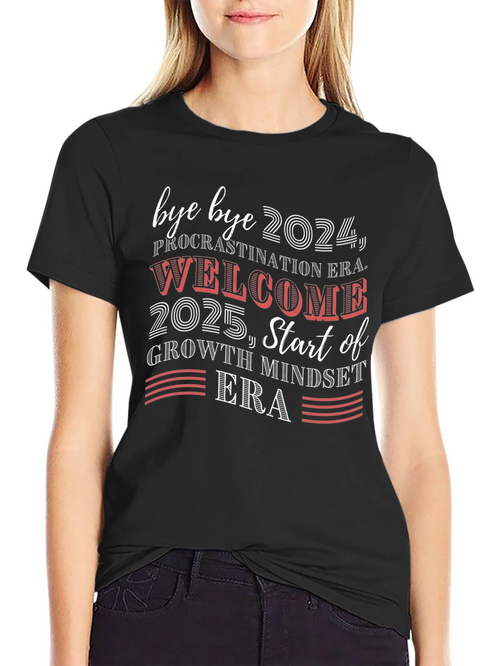 Bye Bye 2024 Welcome 2025 Graphic Tee