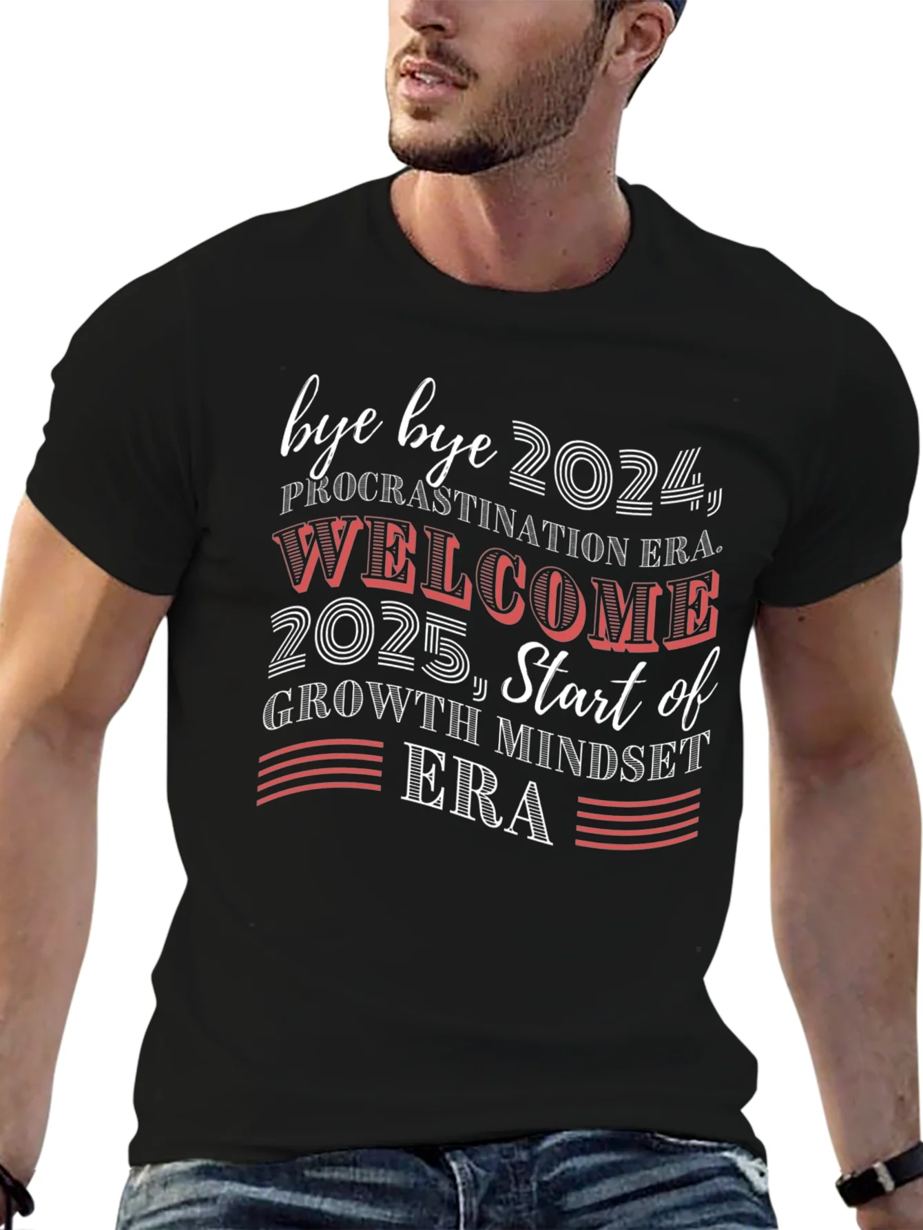 Bye Bye 2024 Welcome 2025 Graphic Tee