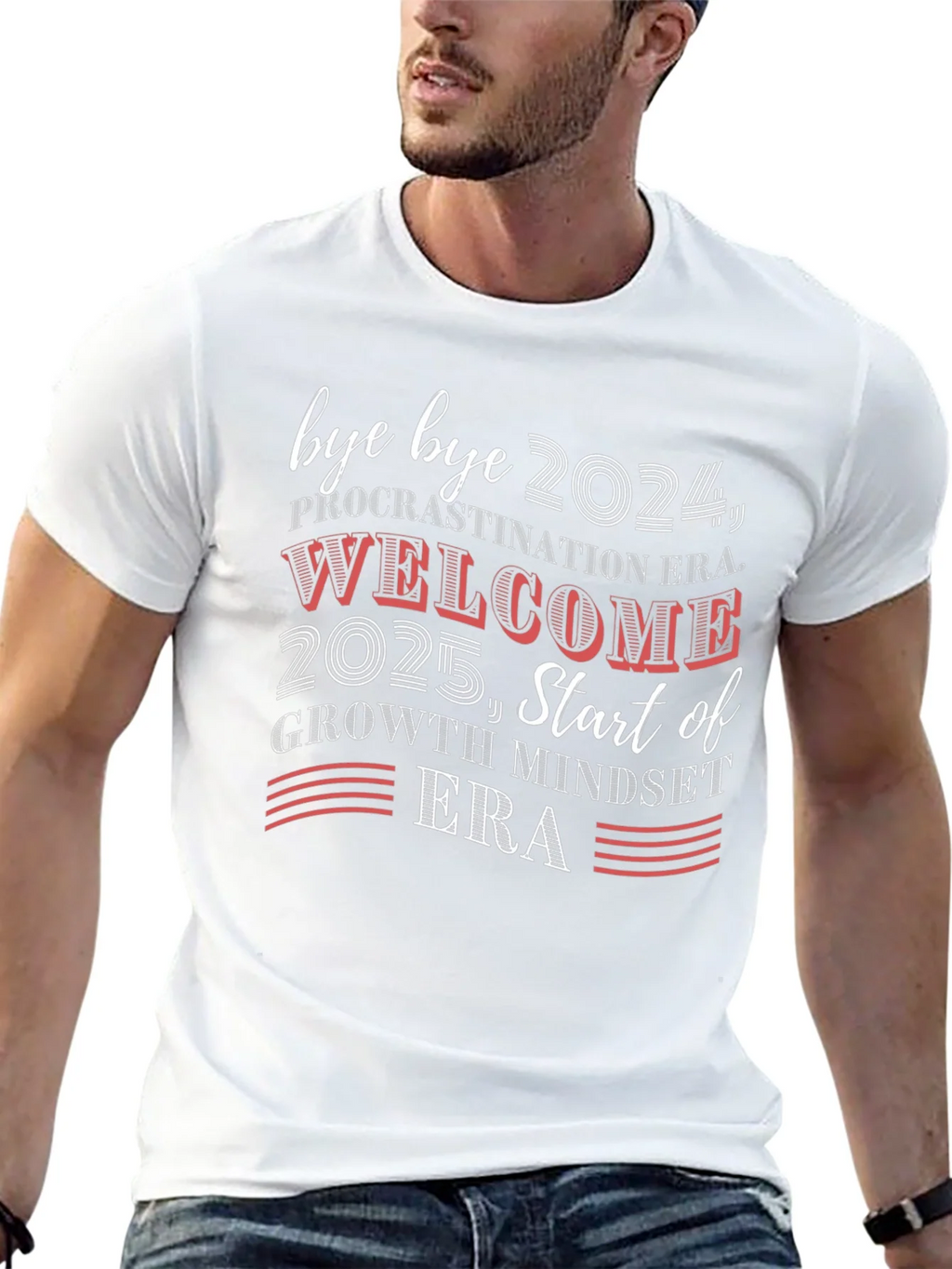 Bye Bye 2024 Welcome 2025 Graphic Tee