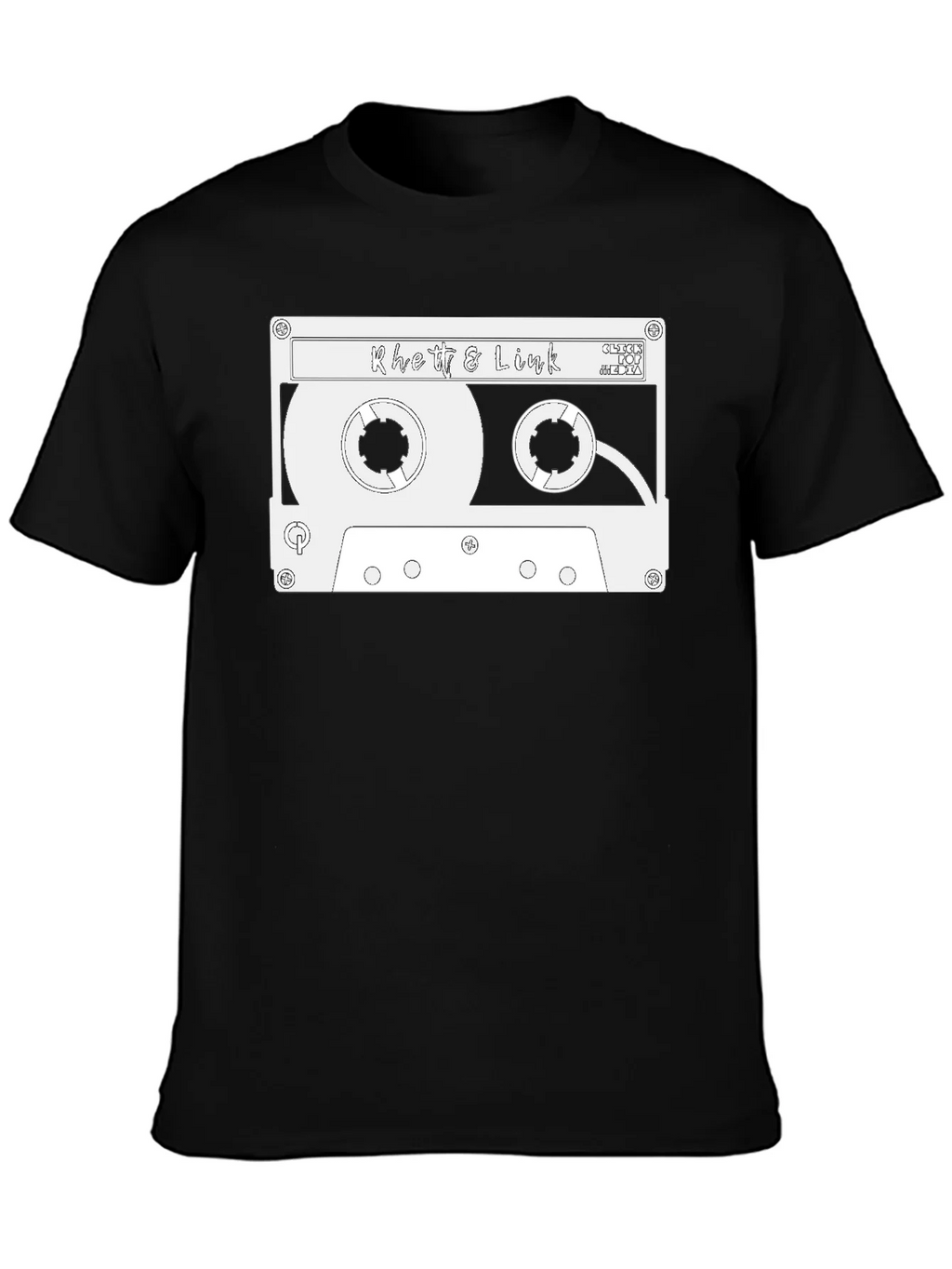 Rhett & Link Cassette Tape Graphic Black T-Shirt