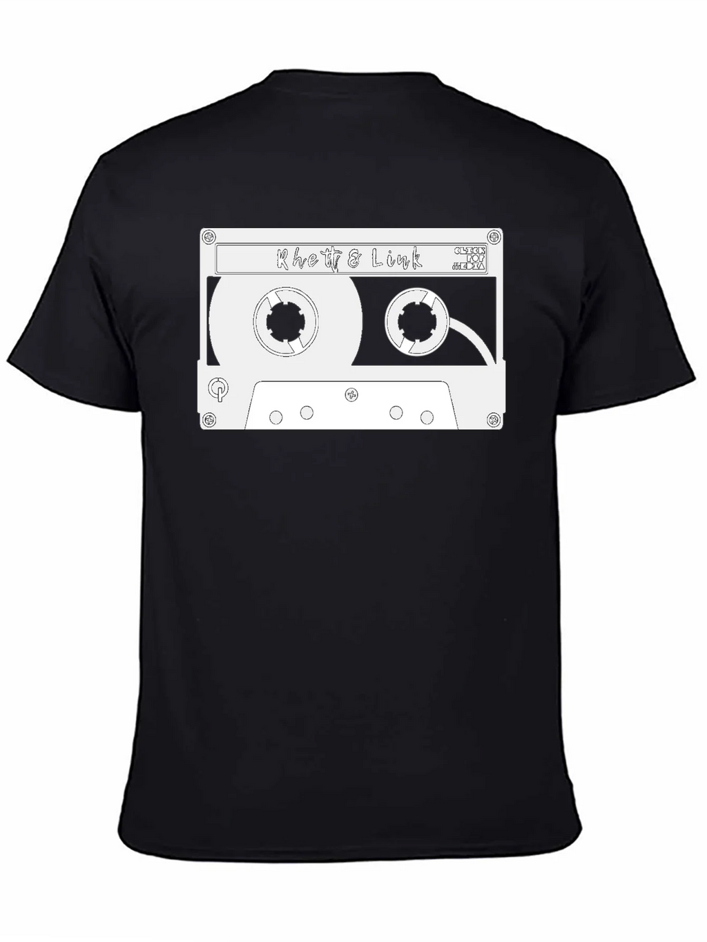 Rhett & Link Cassette Tape Graphic Black T-Shirt