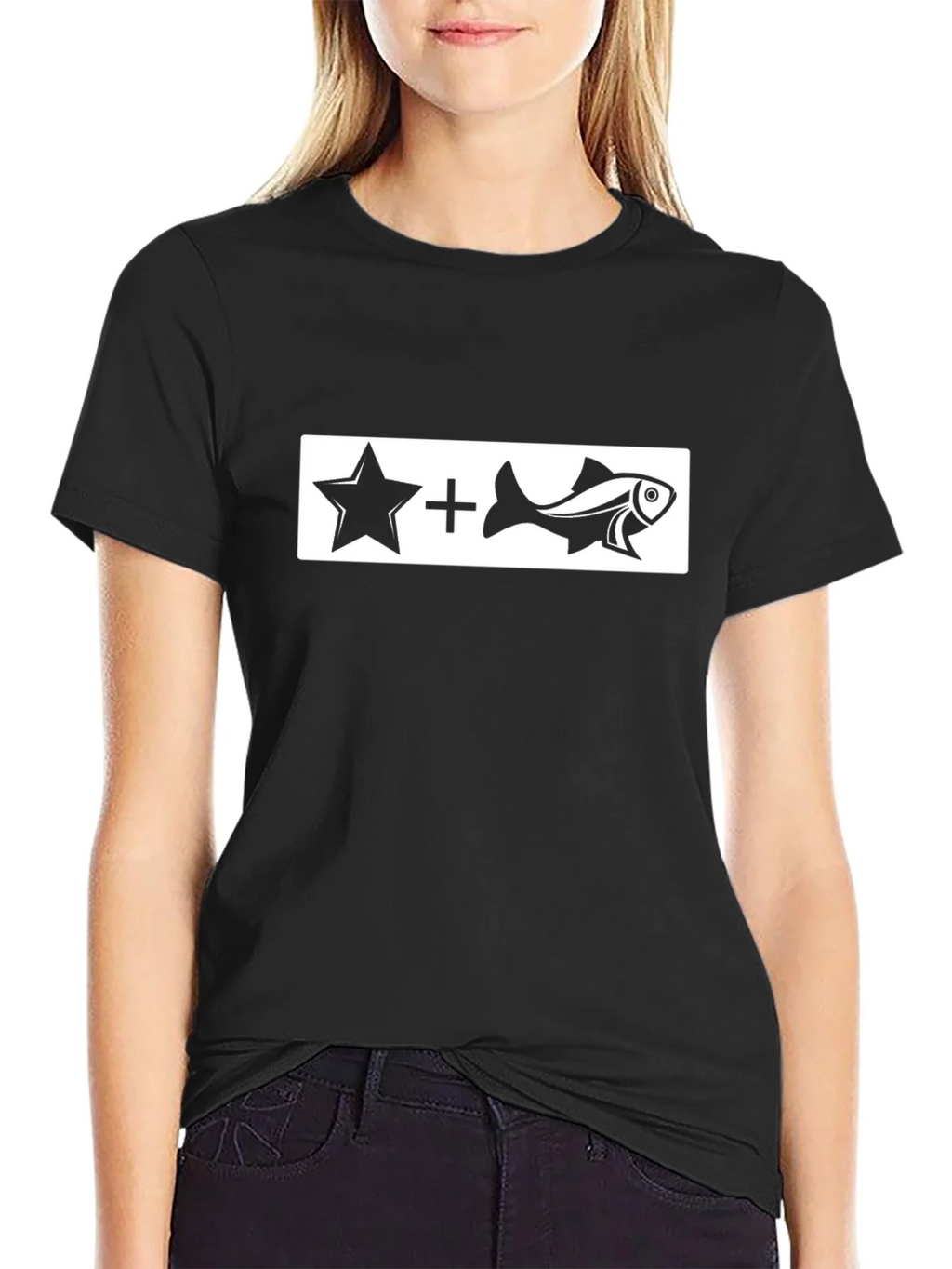 Starfish Graphic Tee - Black Casual Shirt