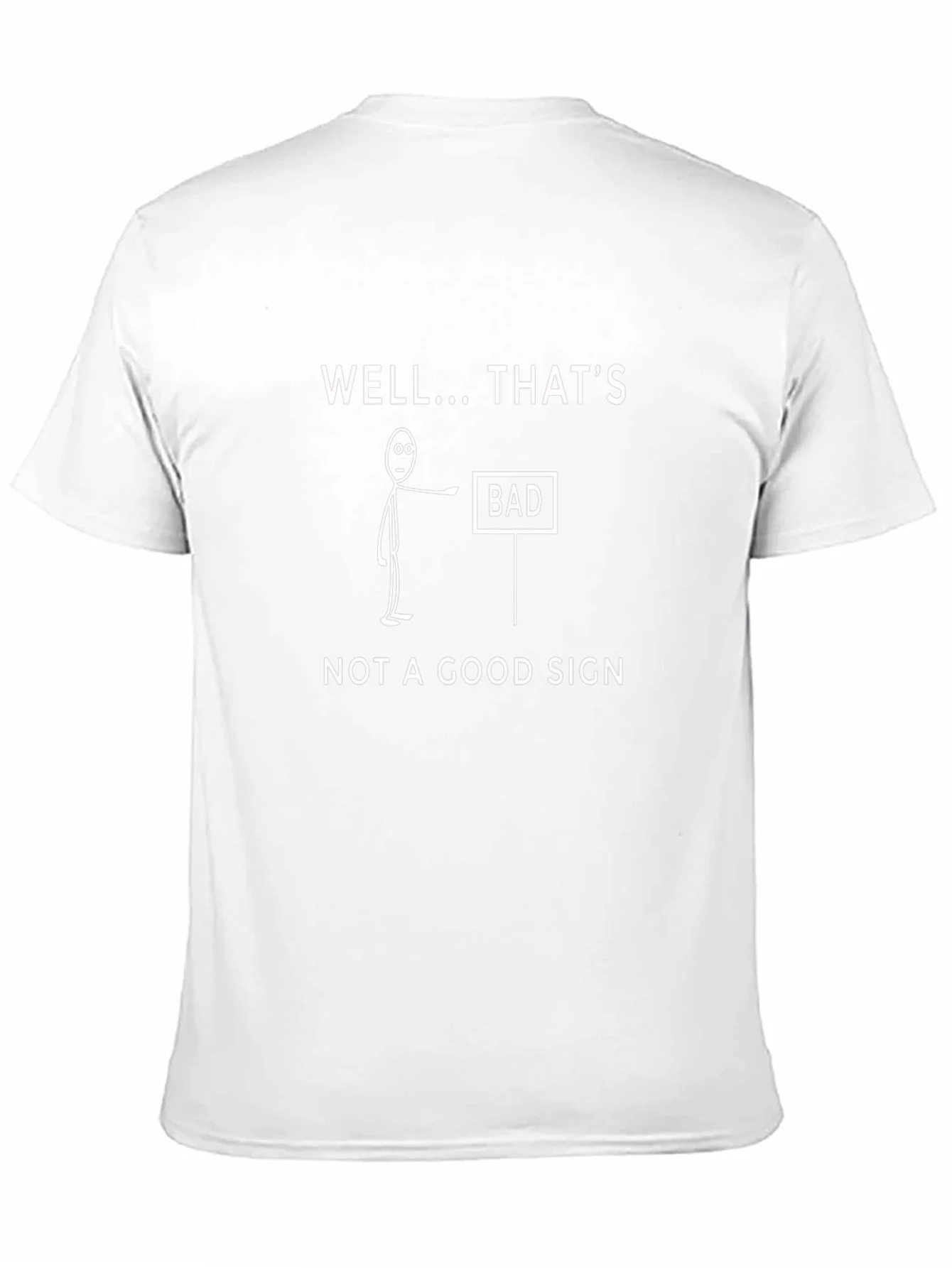 Funny Bad Sign Graphic Print T-Shirt