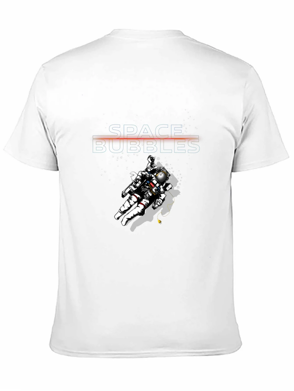 Space Bubbles Graphic T-Shirt - Unique Astronaut Design