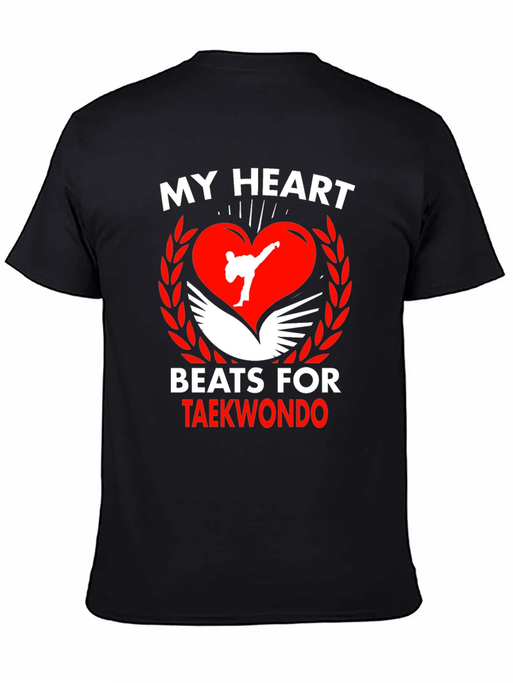 Taekwondo Heartbeat T-Shirt Martial Arts Tee