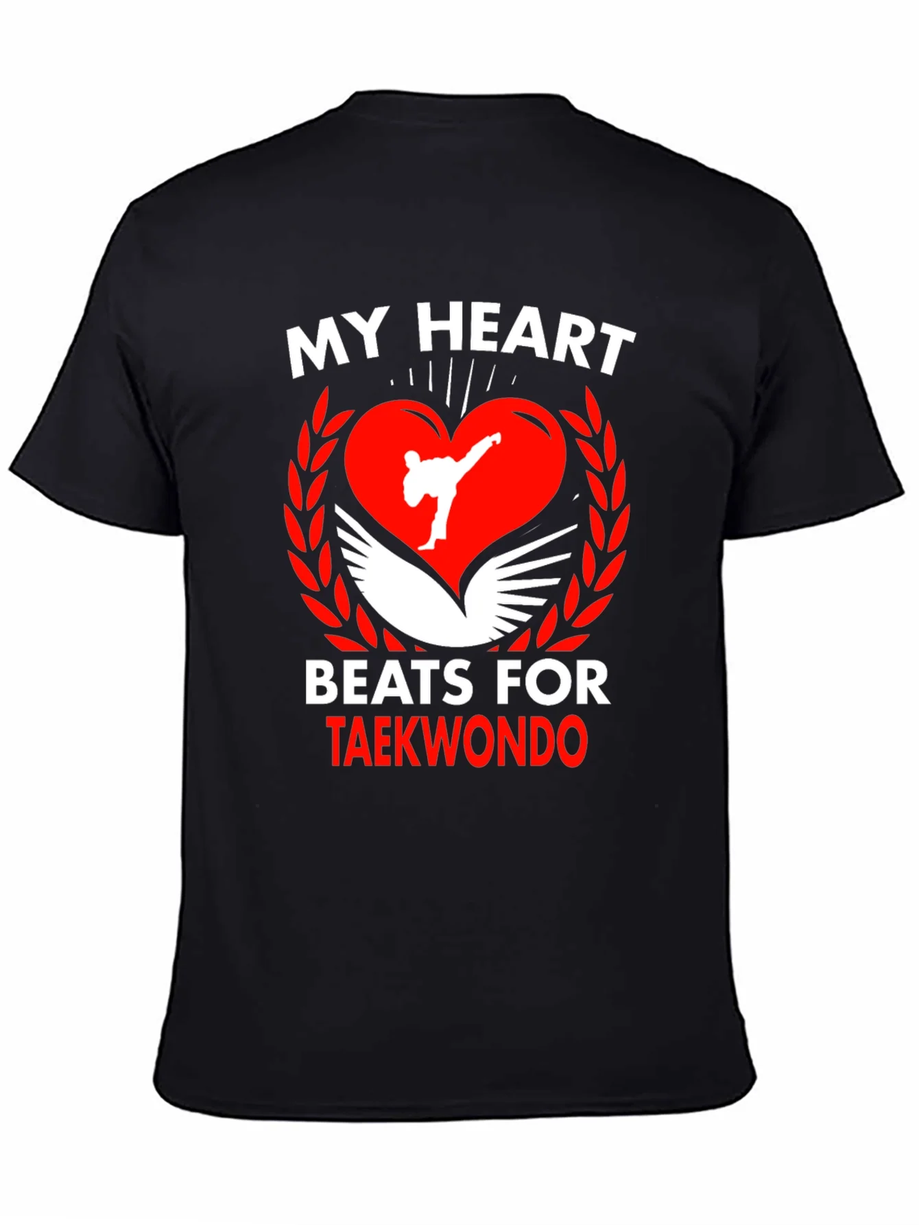 Taekwondo Heartbeat T-Shirt Martial Arts Tee