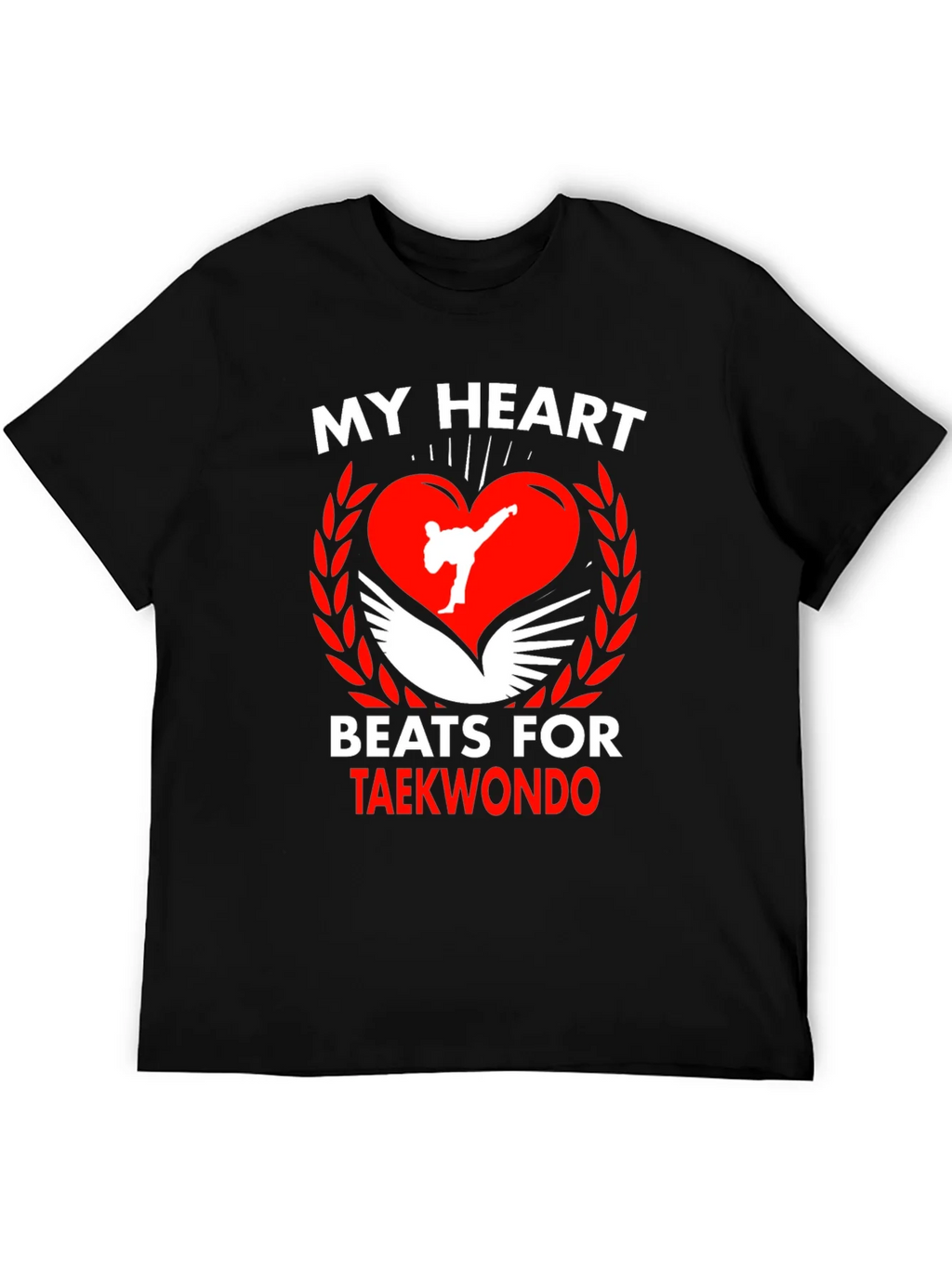 Taekwondo Heartbeat T-Shirt Martial Arts Tee